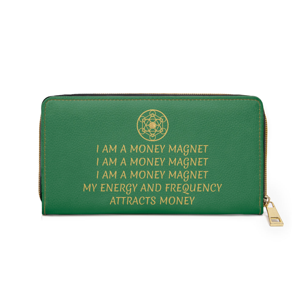 MONEY MAGNET - Zipper Wallet - Green