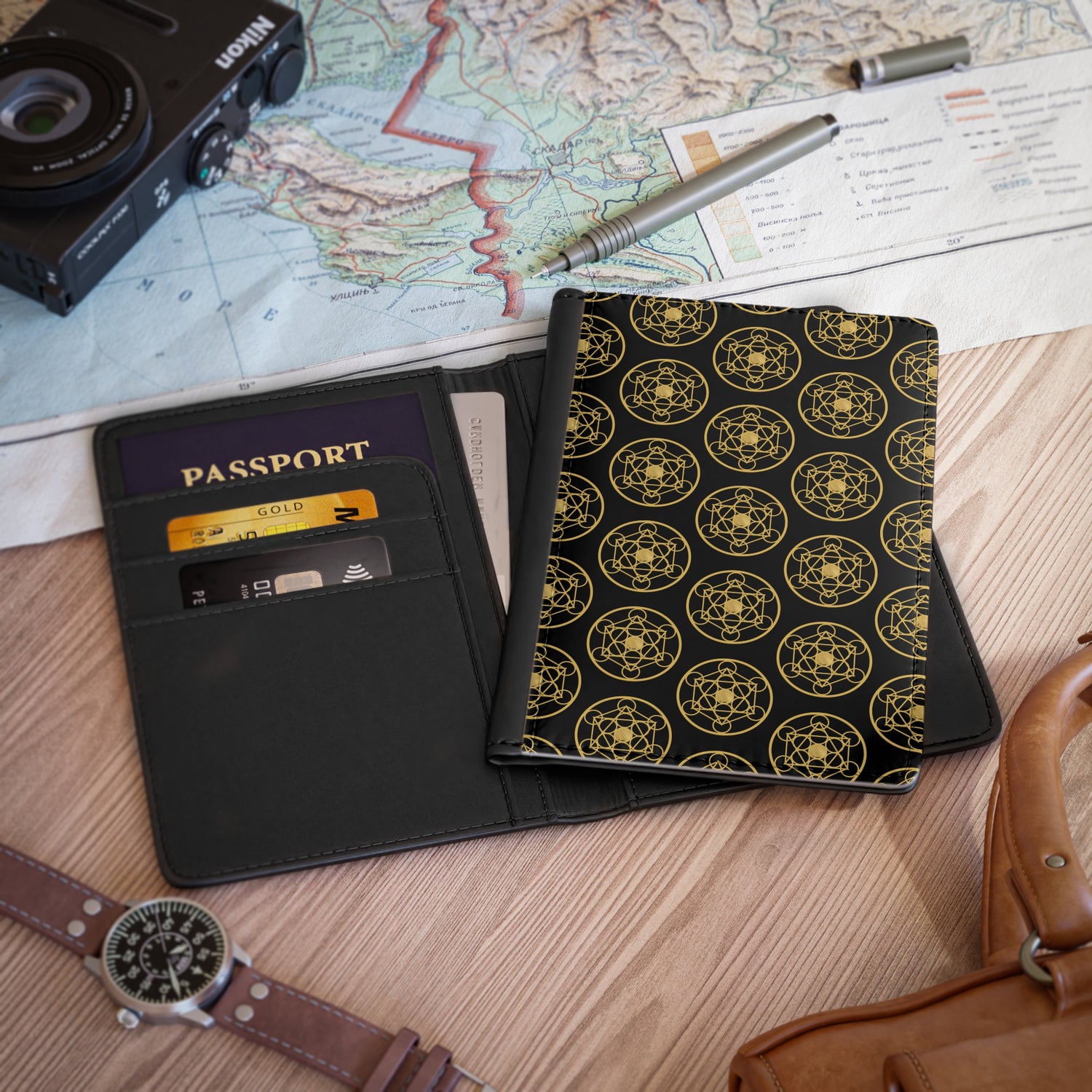 DYNYSTY - Passport Cover - Black