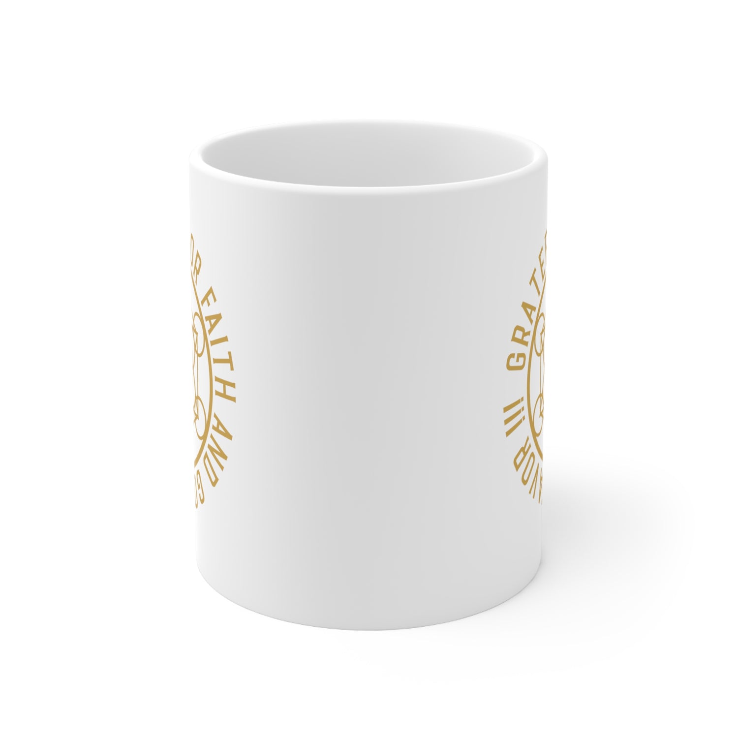 GRATEFUL FOR FAITH AND GOD'S FAVOR!!! - Ceramic Mug 11oz