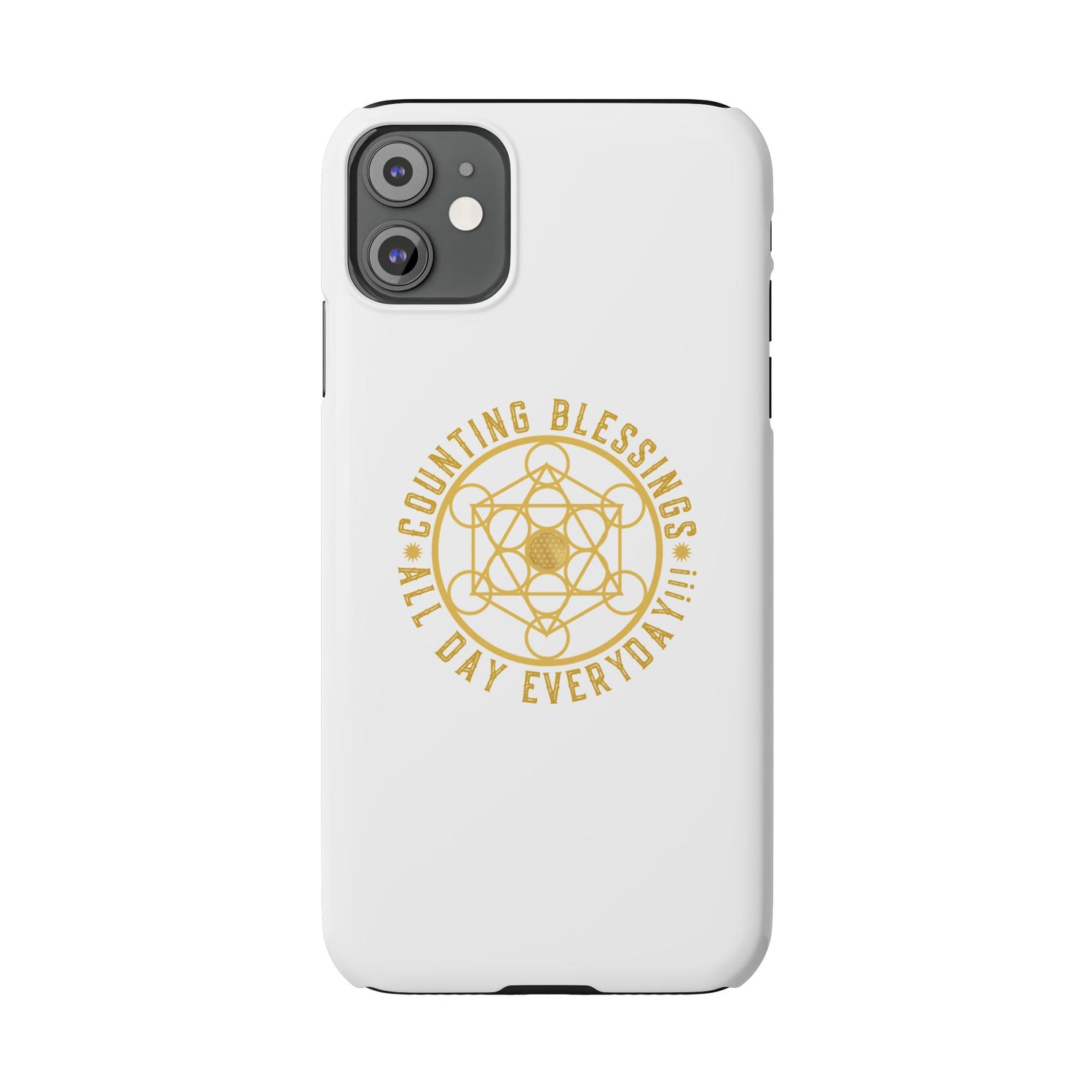 Copy of COUNTING BLESSINGS ALL DAY EVERYDAY!!! - Slim Phone Cases, Case-Mate - YELLOW