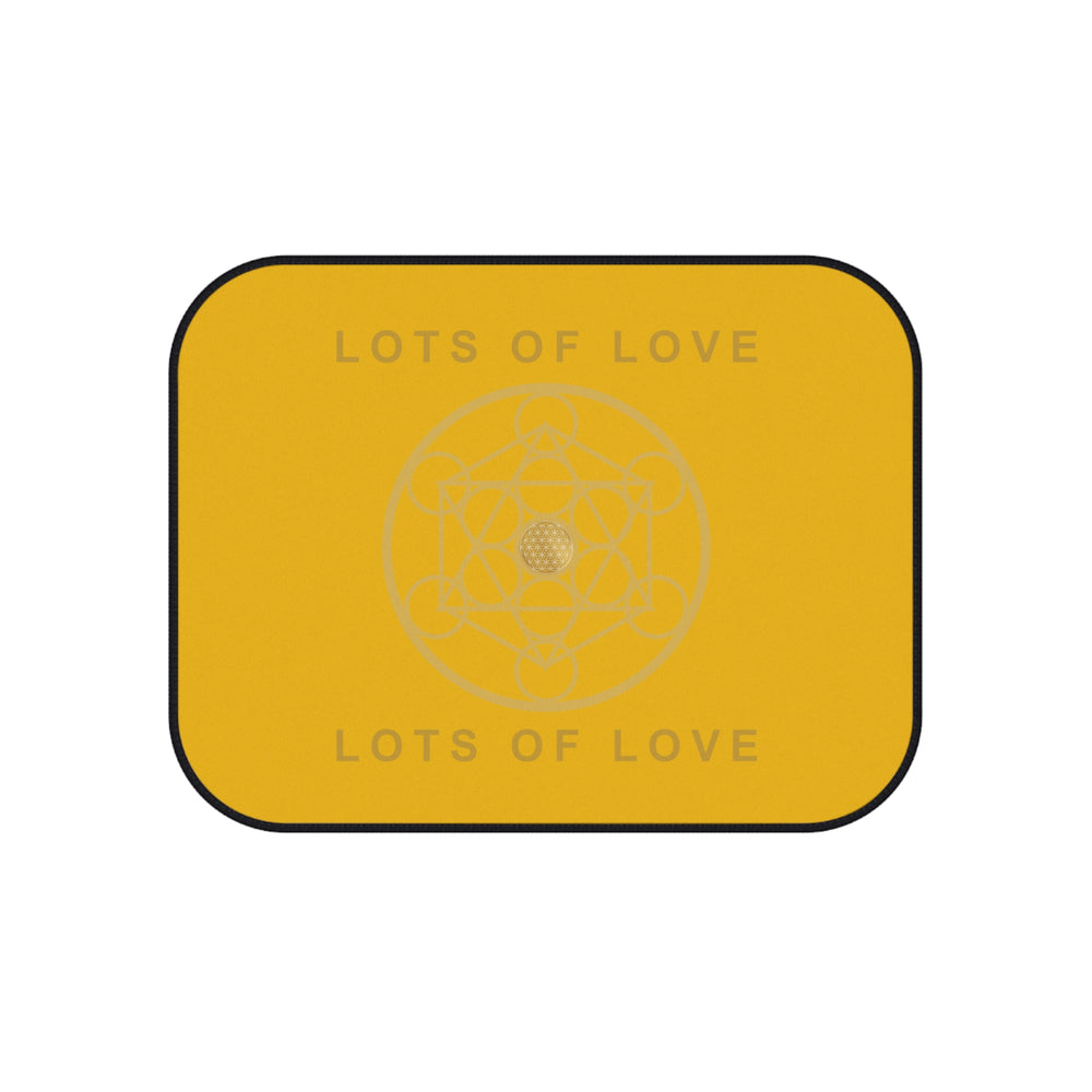 LOTS OF LOVE - Car Mats (Set of 4) - YELLOW