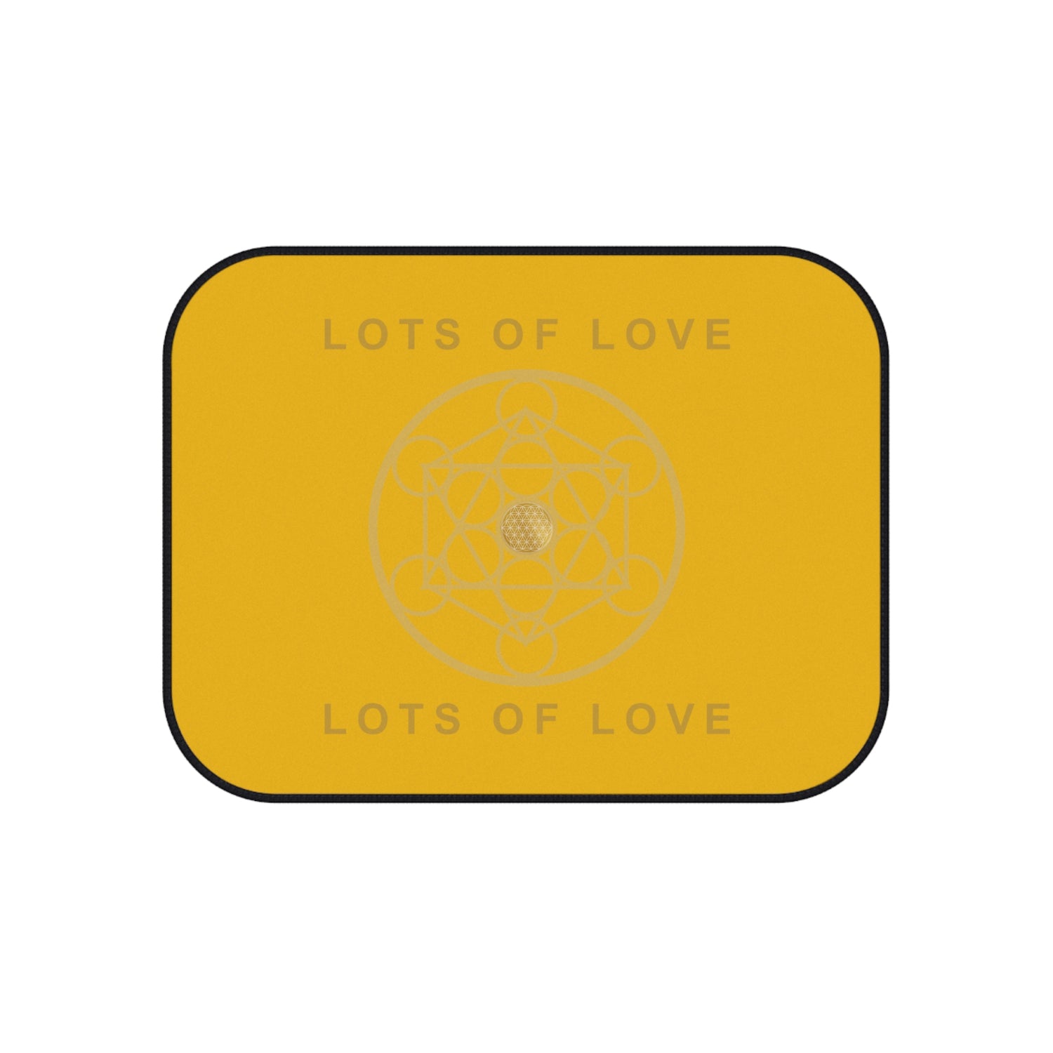 LOTS OF LOVE - Car Mats (Set of 4) - YELLOW