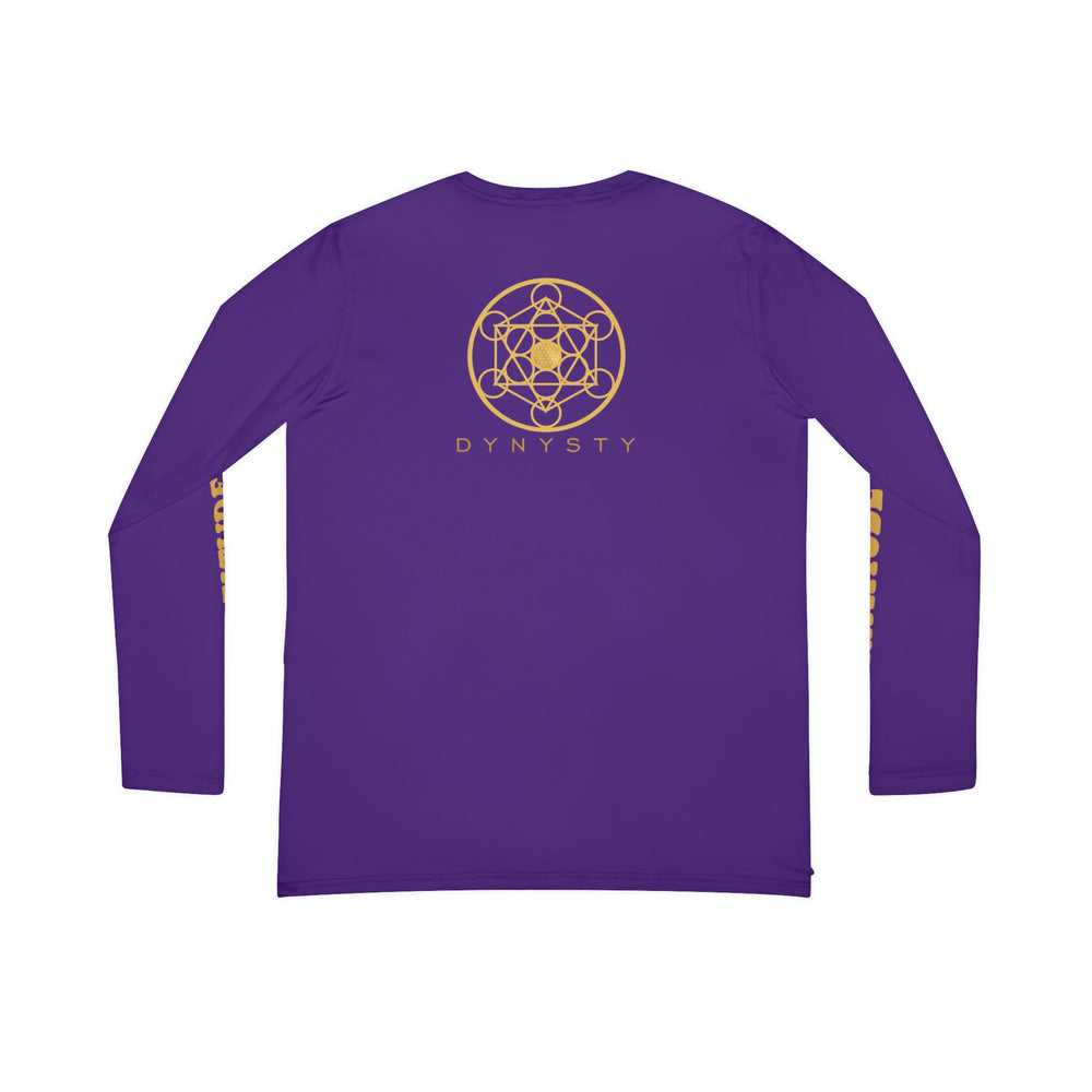 GRATITUDE IS KEY!!! Women's Long Sleeve V-neck Shirt (AOP) - PURPLE