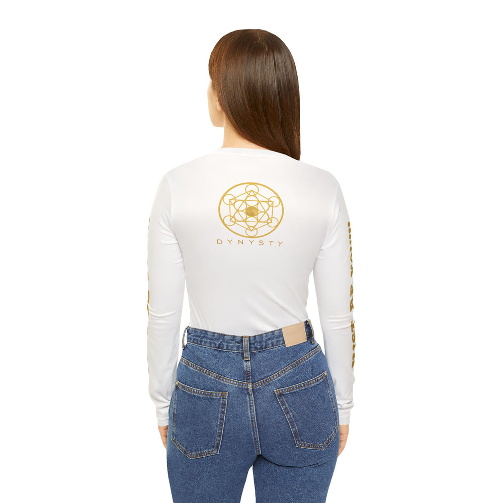 JUST BE YOU!!! Women's Long Sleeve V-neck Shirt (AOP)