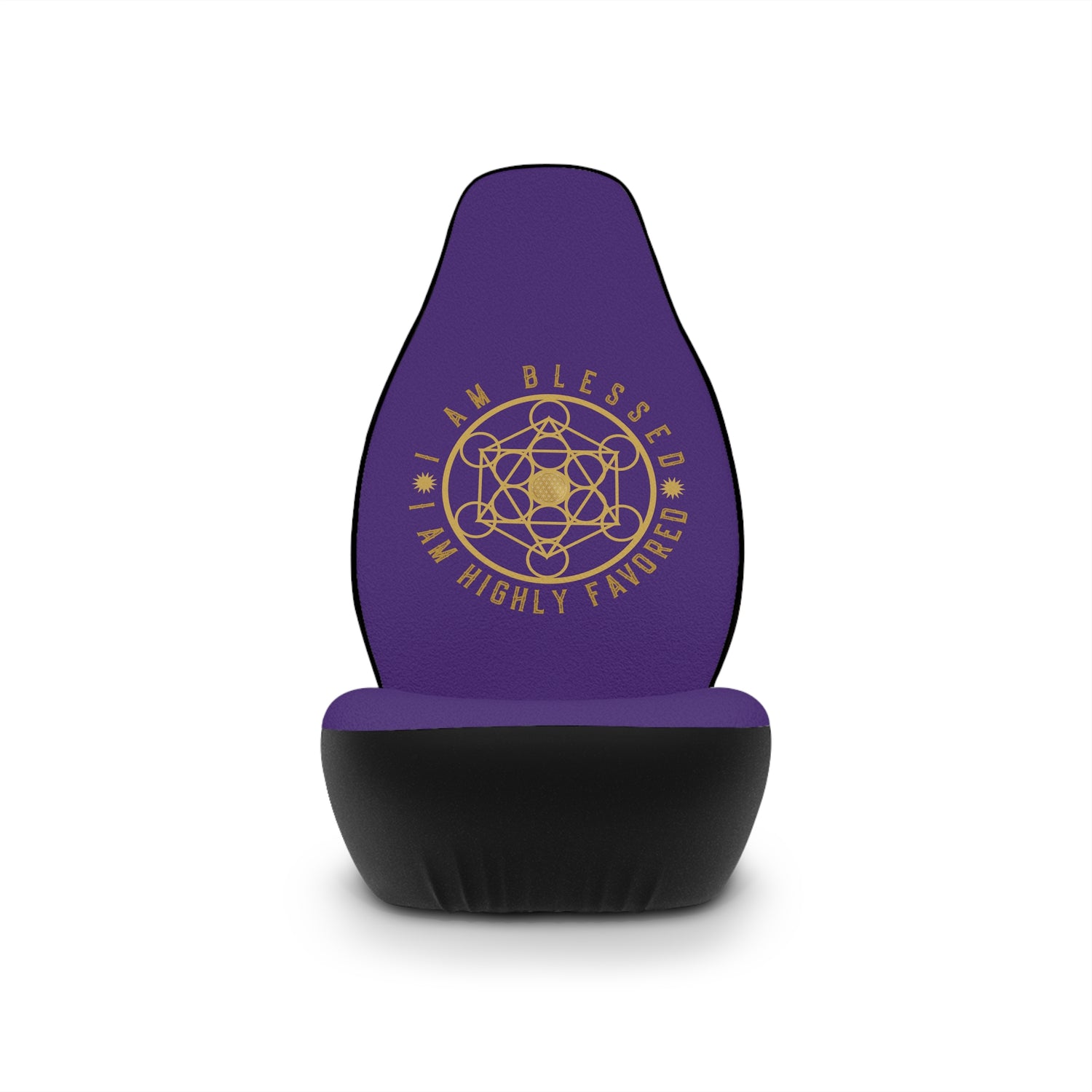 I AM BLESSED I AM HIGHLY FAVORED - Car Seat Covers - Purple