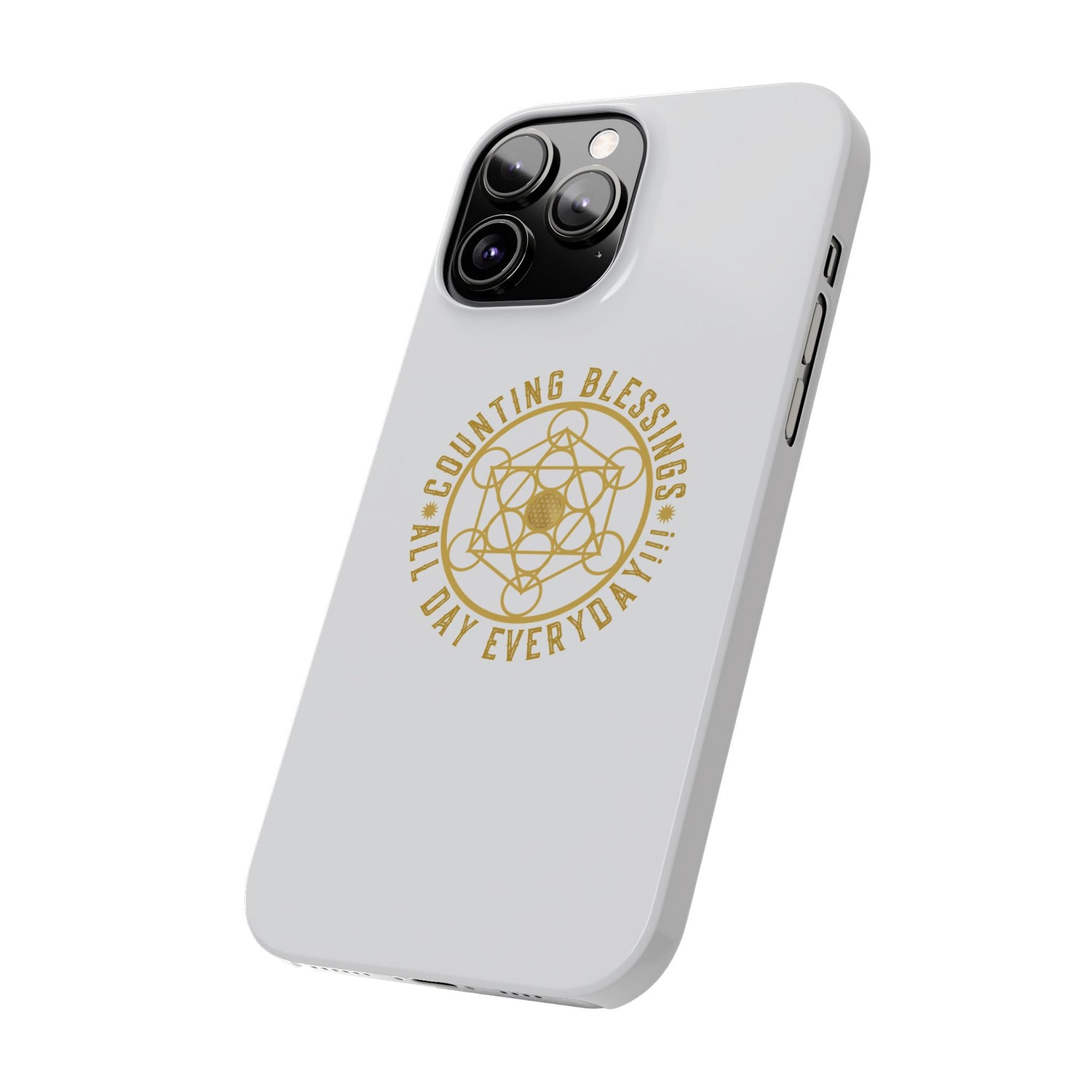 Copy of COUNTING BLESSINGS ALL DAY EVERYDAY!!! - Slim Phone Cases, Case-Mate - YELLOW