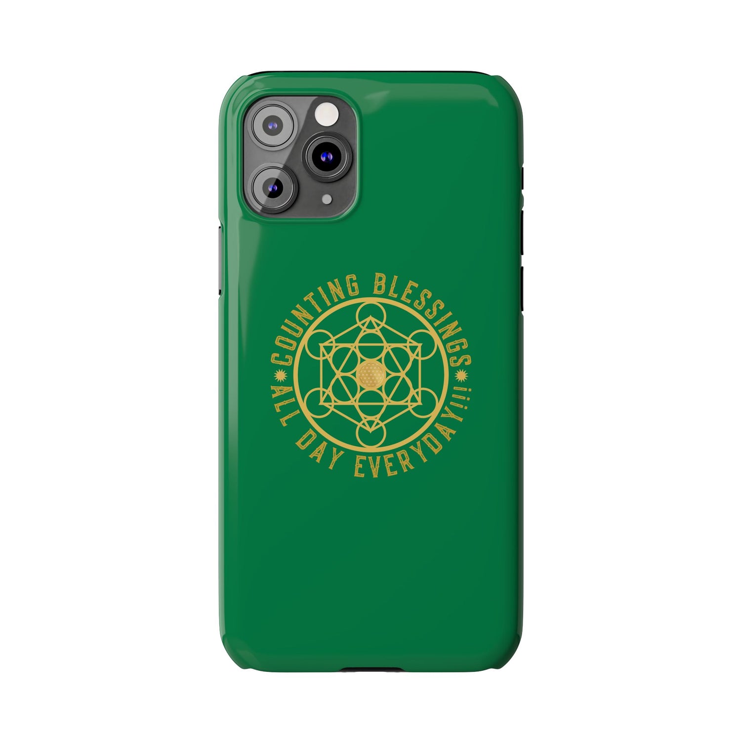 COUNTING BLESSINGS ALL DAY EVERYDAY!!! - Slim Phone Cases, Case-Mate - GREEN