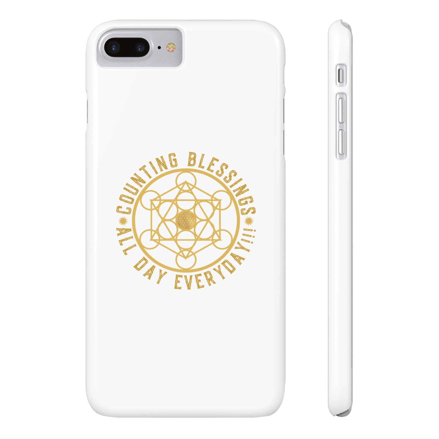 Copy of COUNTING BLESSINGS ALL DAY EVERYDAY!!! - Slim Phone Cases, Case-Mate - YELLOW