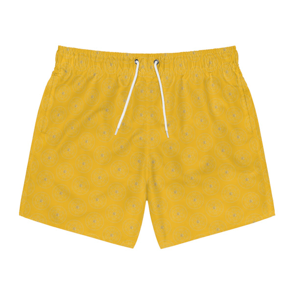 DYNYSTY - Swim Trunks (AOP) - Yellow