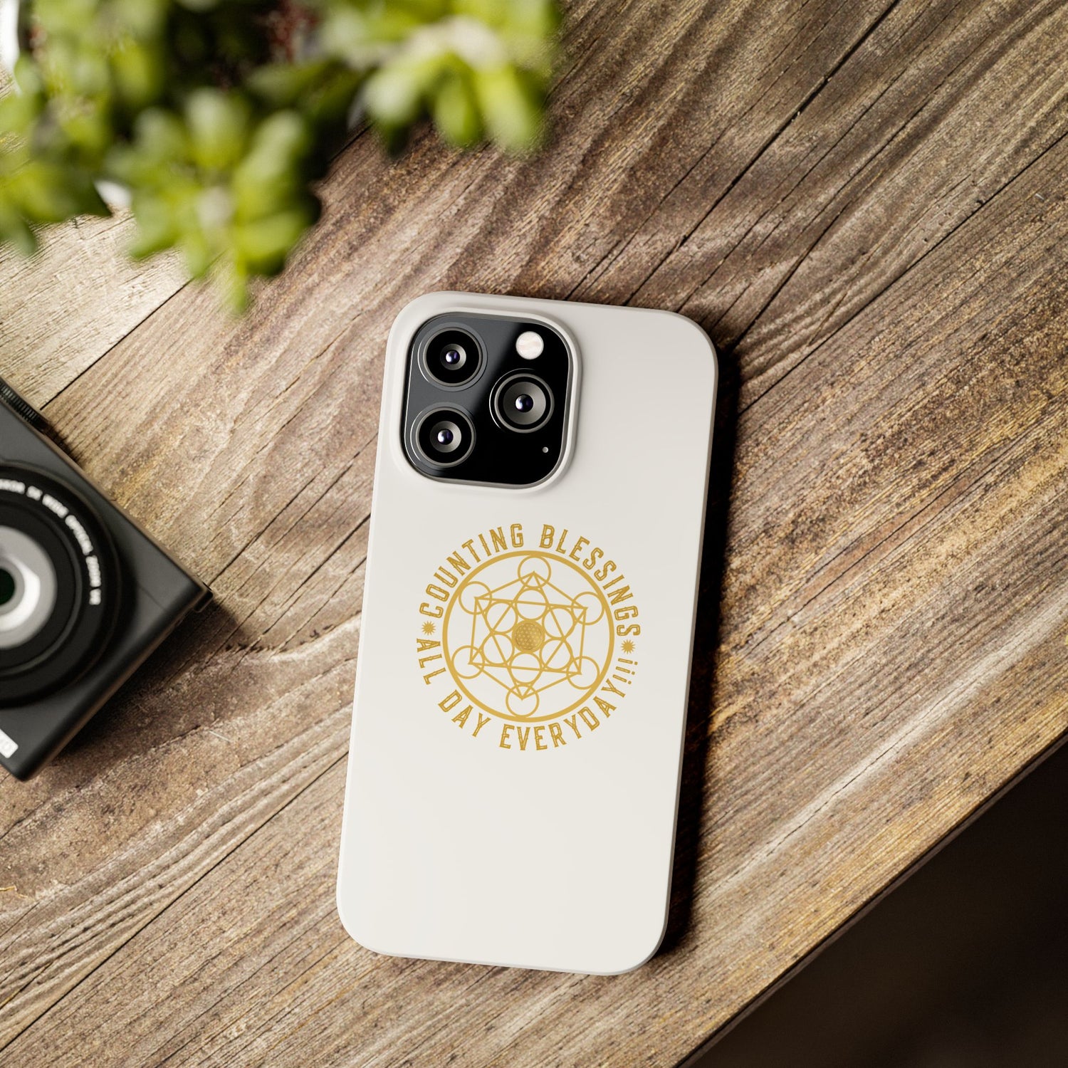 Copy of COUNTING BLESSINGS ALL DAY EVERYDAY!!! - Slim Phone Cases, Case-Mate - YELLOW