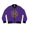 GRATITUDE TO THE FULLEST!!! - Women's Bomber Jacket (AOP) - PURPLE