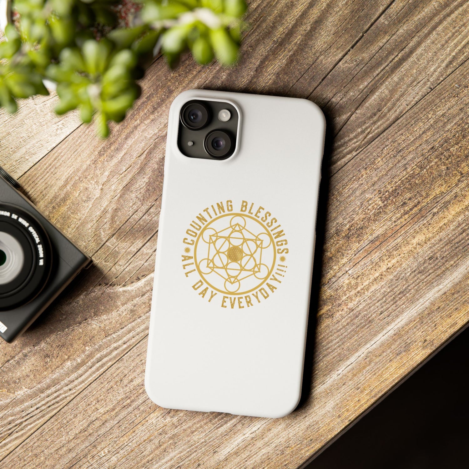 Copy of COUNTING BLESSINGS ALL DAY EVERYDAY!!! - Slim Phone Cases, Case-Mate - YELLOW