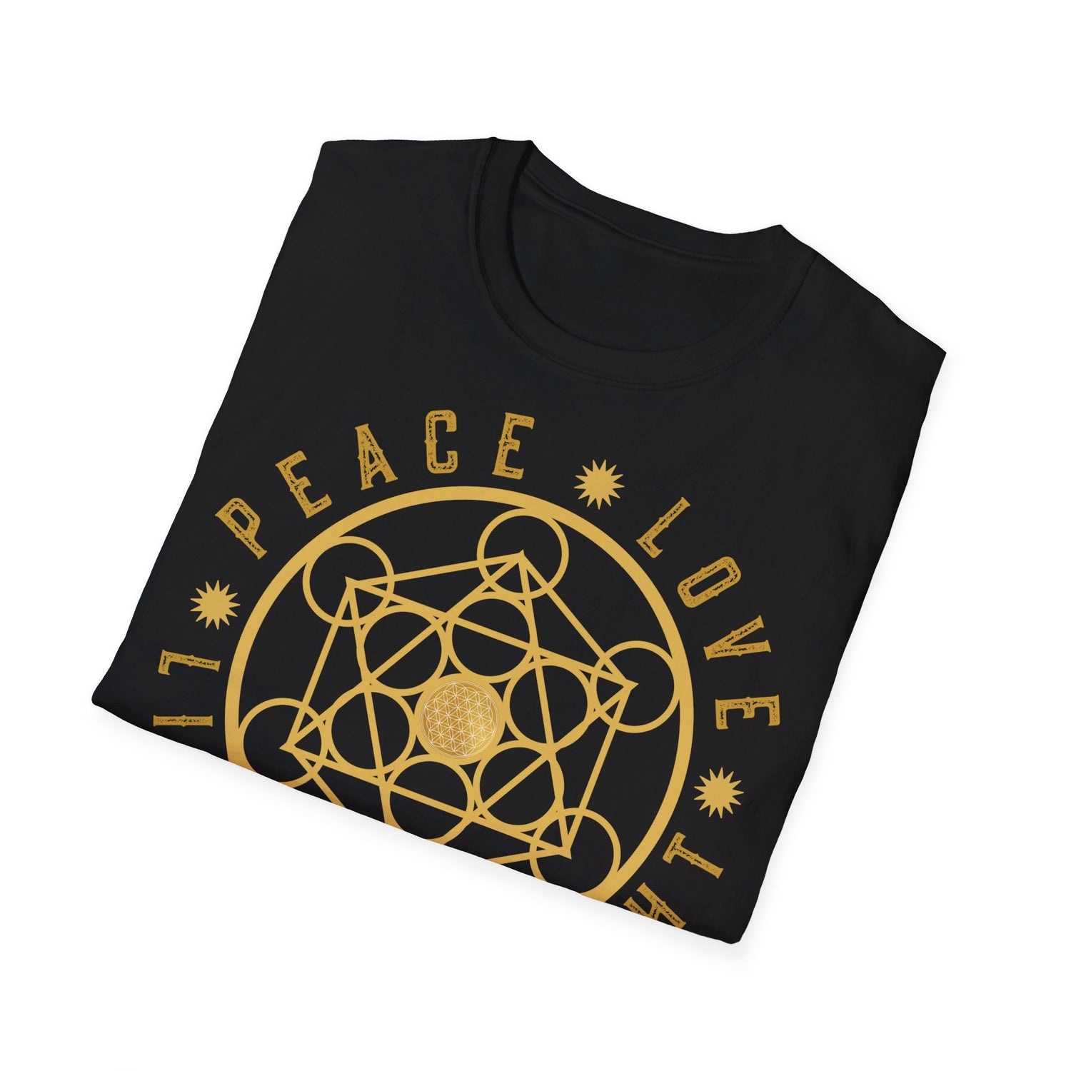 PEACE LOVE LIGHT INSIGHT - Unisex Soft-Style T-Shirt