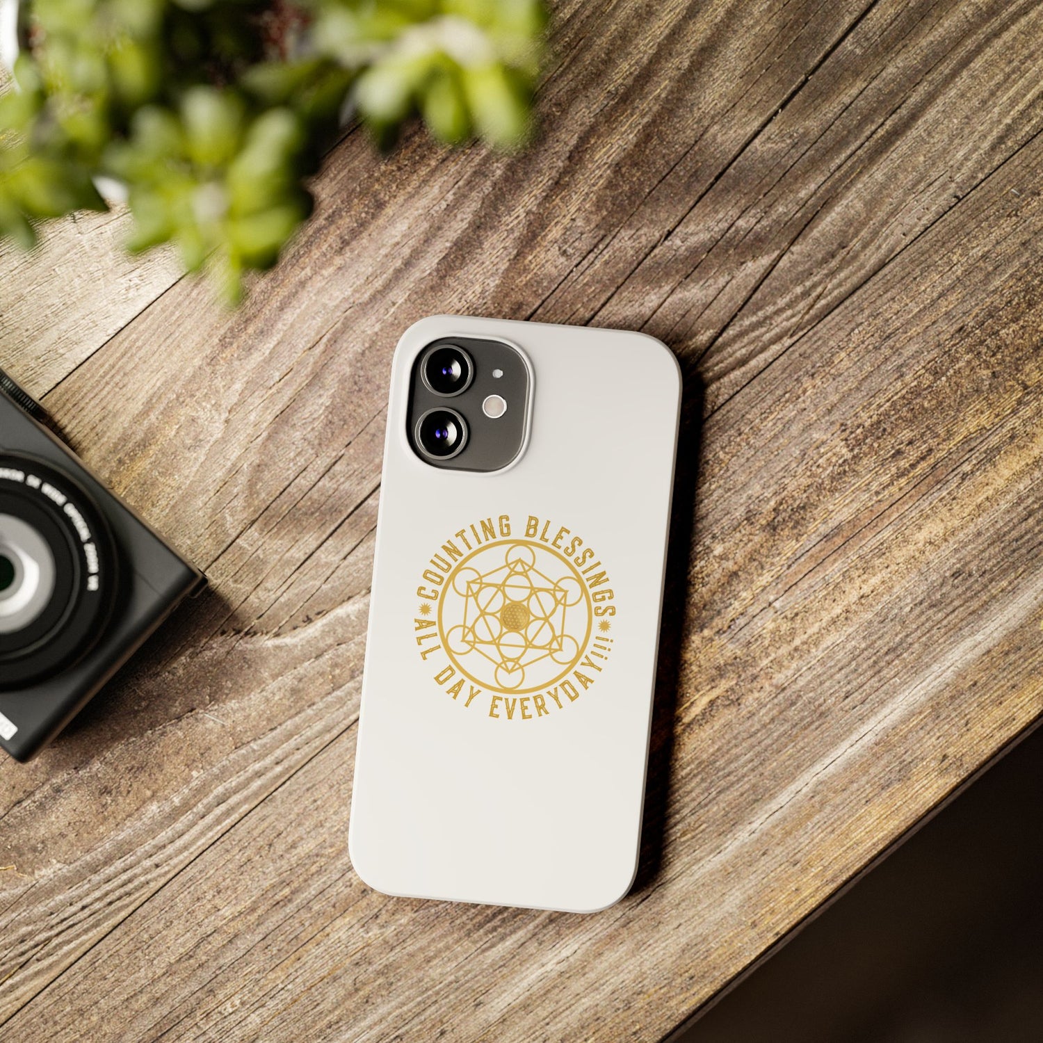 Copy of COUNTING BLESSINGS ALL DAY EVERYDAY!!! - Slim Phone Cases, Case-Mate - YELLOW