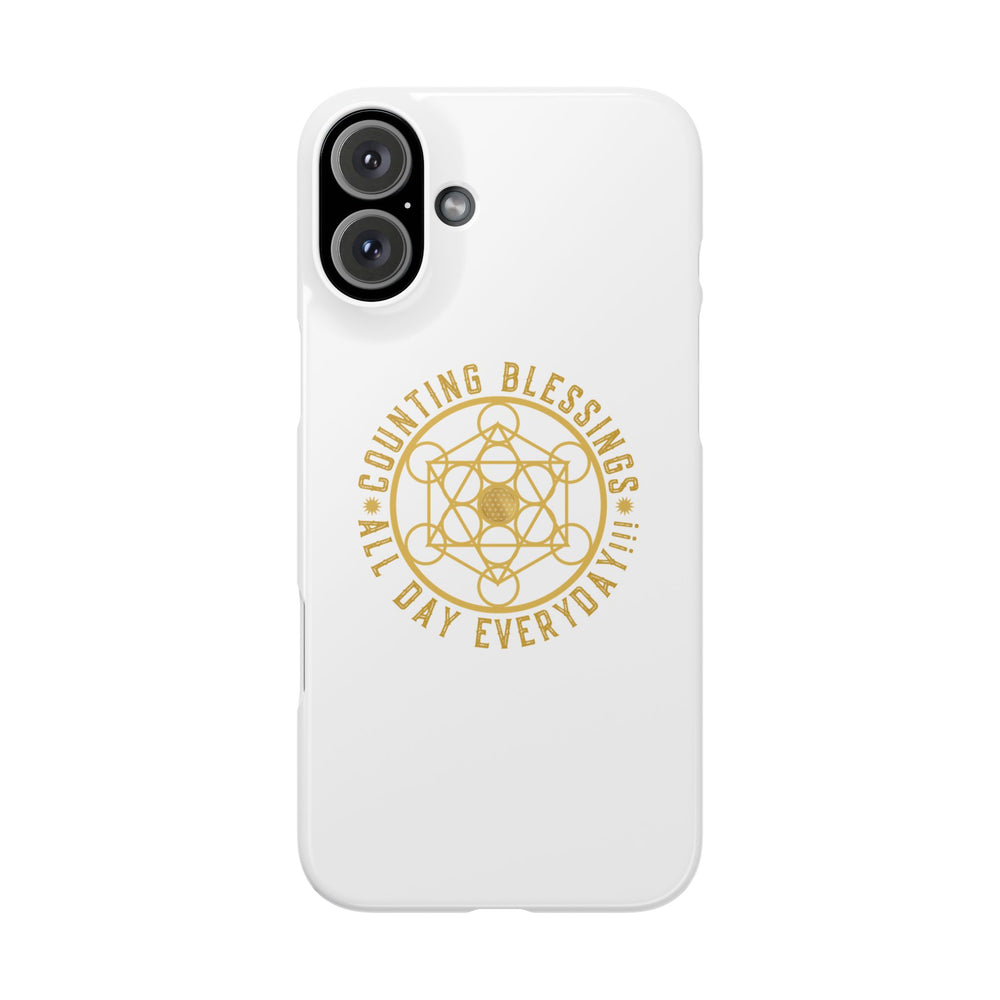 Copy of COUNTING BLESSINGS ALL DAY EVERYDAY!!! - Slim Phone Cases, Case-Mate - YELLOW