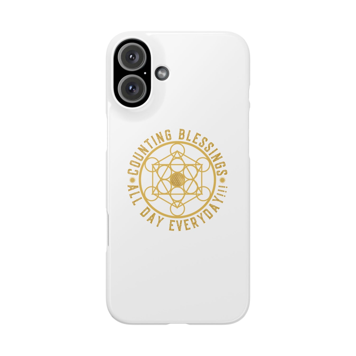Copy of COUNTING BLESSINGS ALL DAY EVERYDAY!!! - Slim Phone Cases, Case-Mate - YELLOW