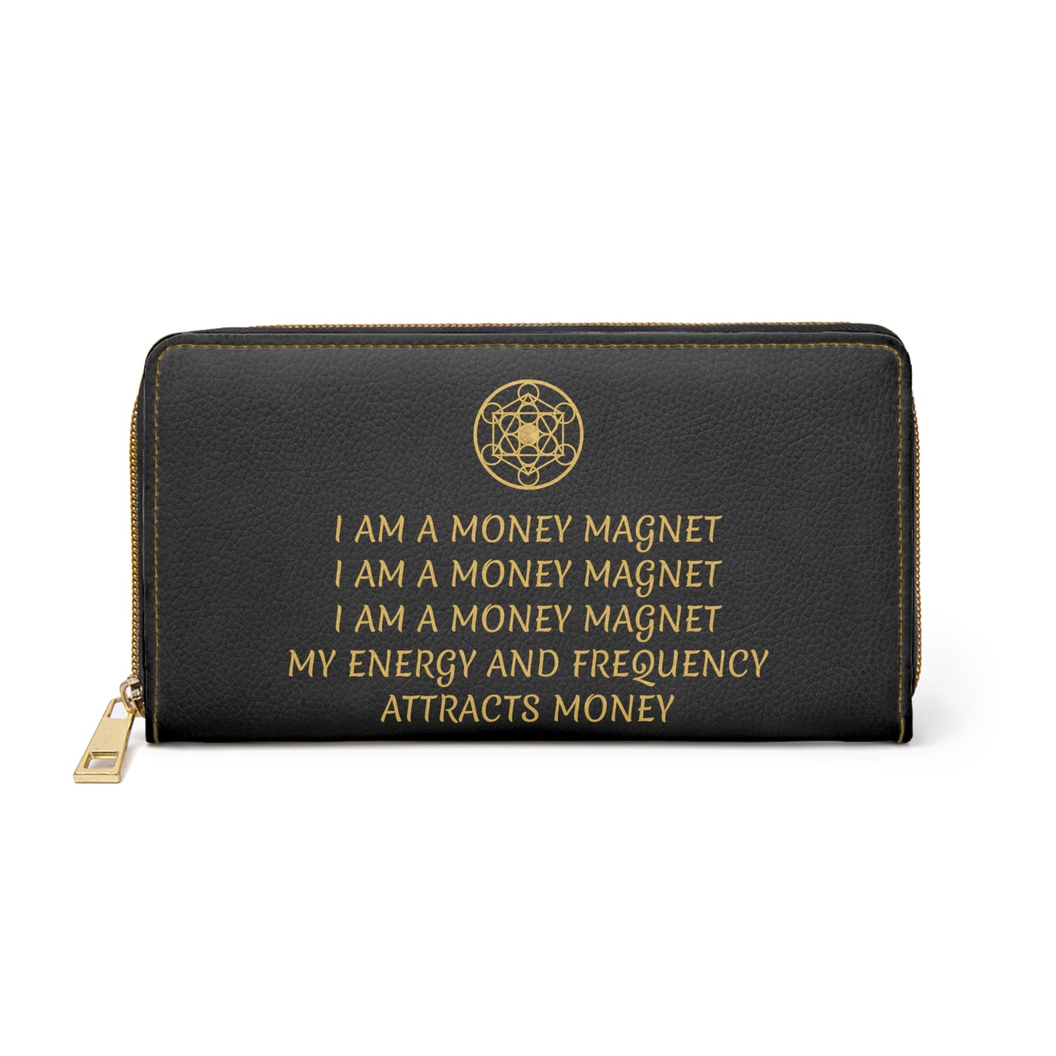 MONEY MAGNET - Zipper Wallet - Black