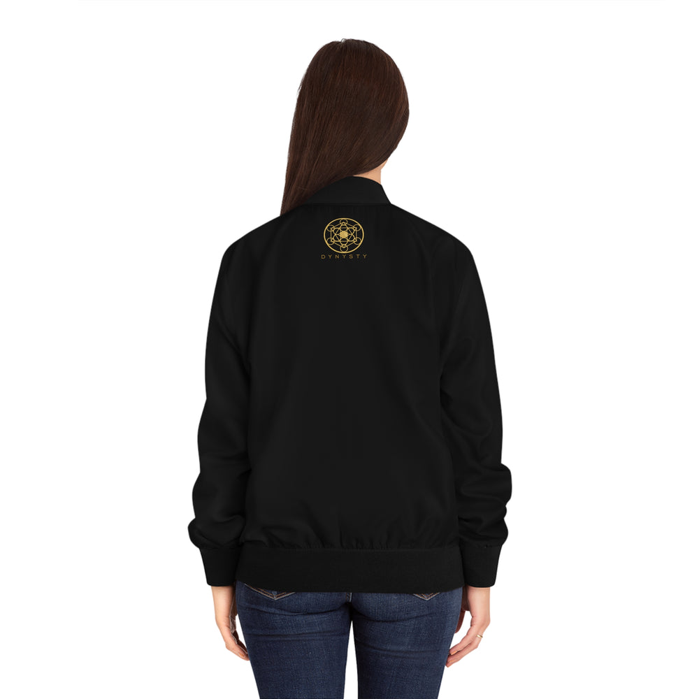 ALL PRAISE AND GLORY TO THE MOST HIGH!!! - Women's Bomber Jacket (AOP) - BLACK