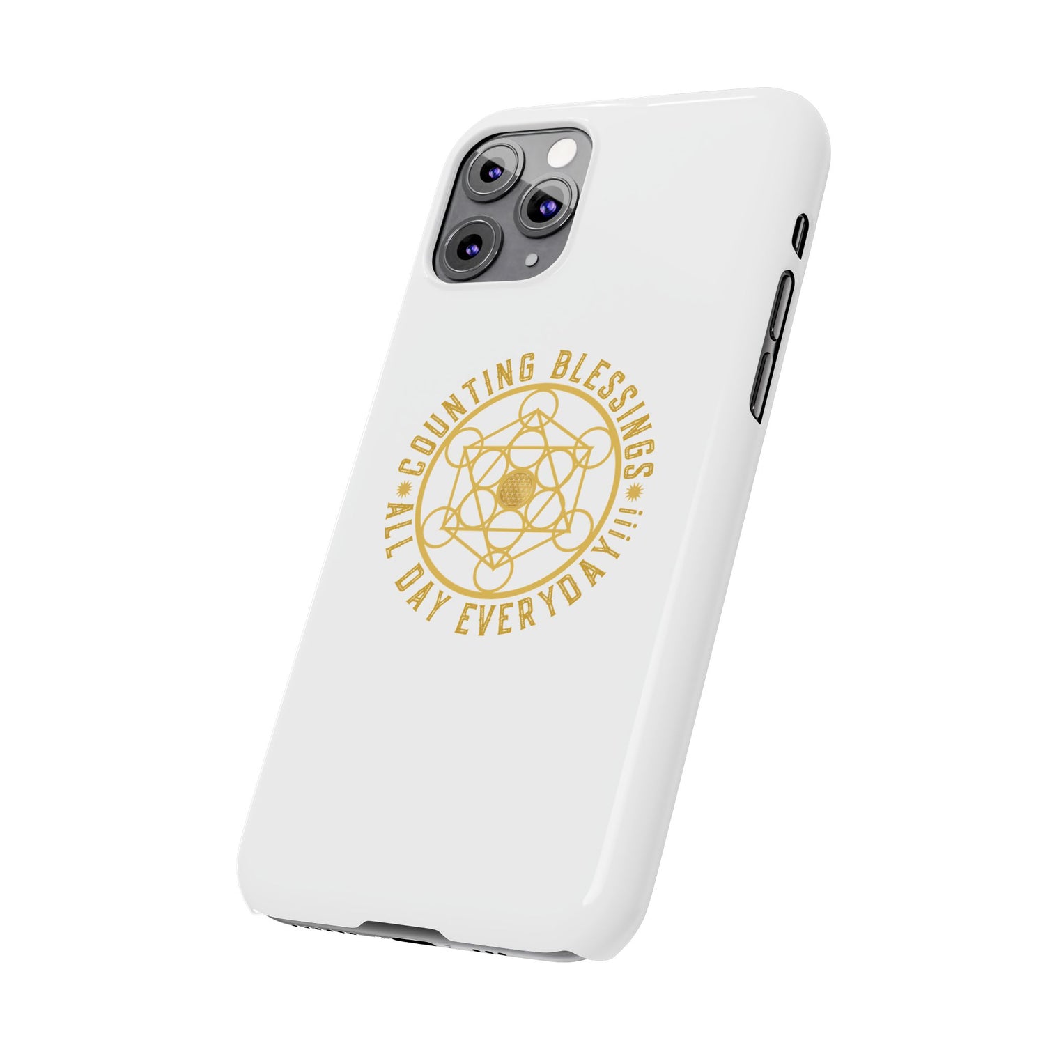 Copy of COUNTING BLESSINGS ALL DAY EVERYDAY!!! - Slim Phone Cases, Case-Mate - YELLOW