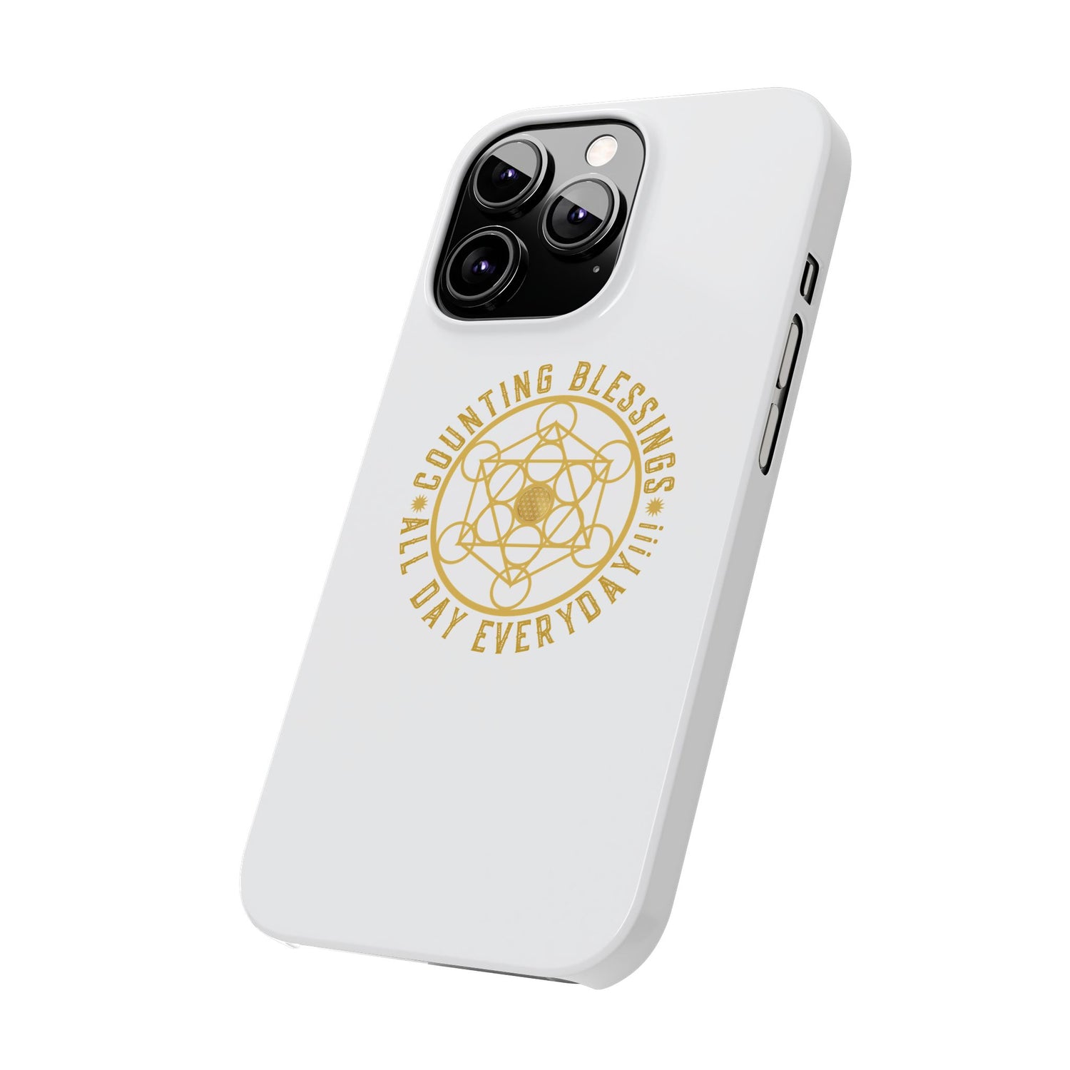 Copy of COUNTING BLESSINGS ALL DAY EVERYDAY!!! - Slim Phone Cases, Case-Mate - YELLOW