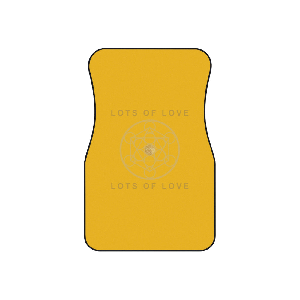 LOTS OF LOVE - Car Mats (Set of 4) - YELLOW