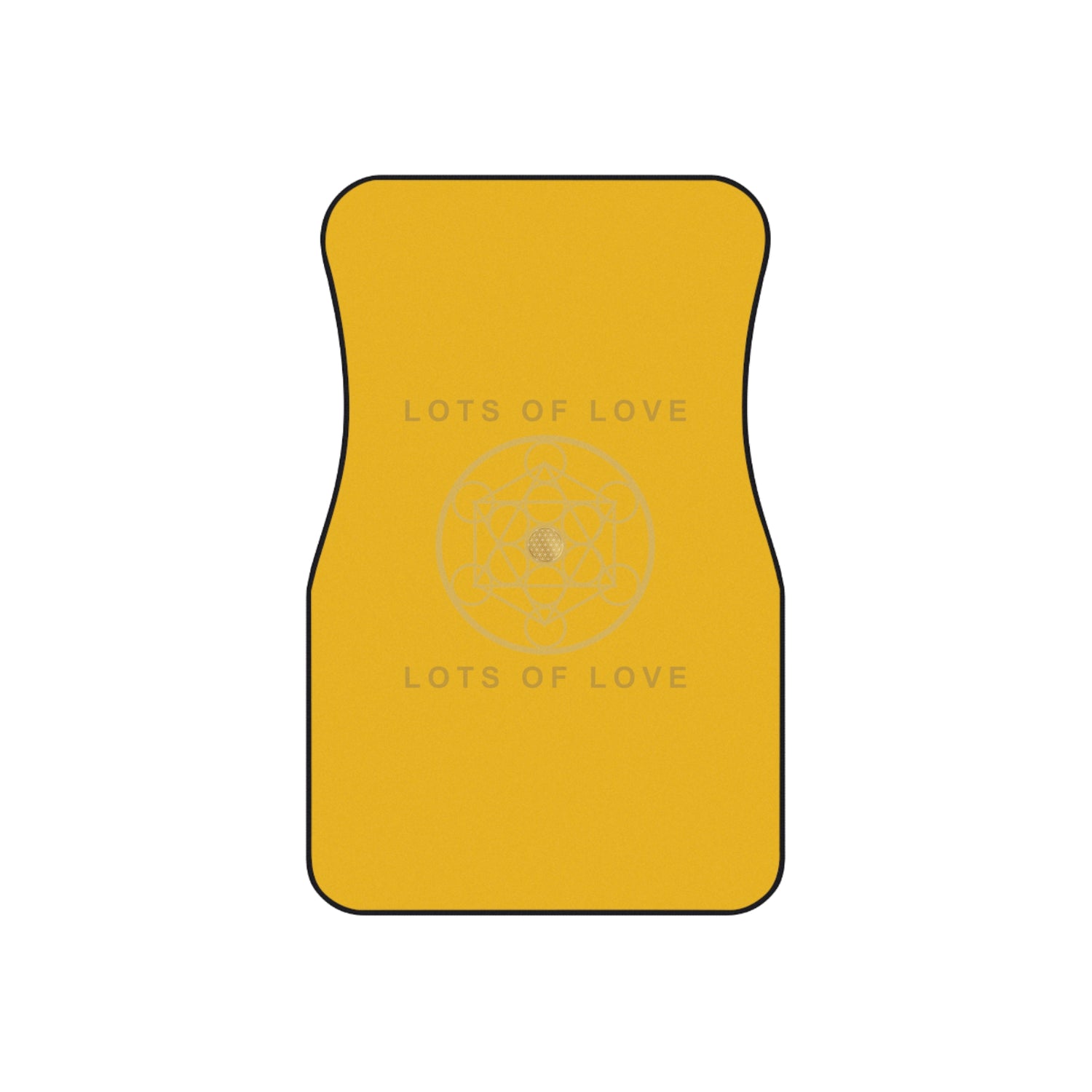 LOTS OF LOVE - Car Mats (Set of 4) - YELLOW