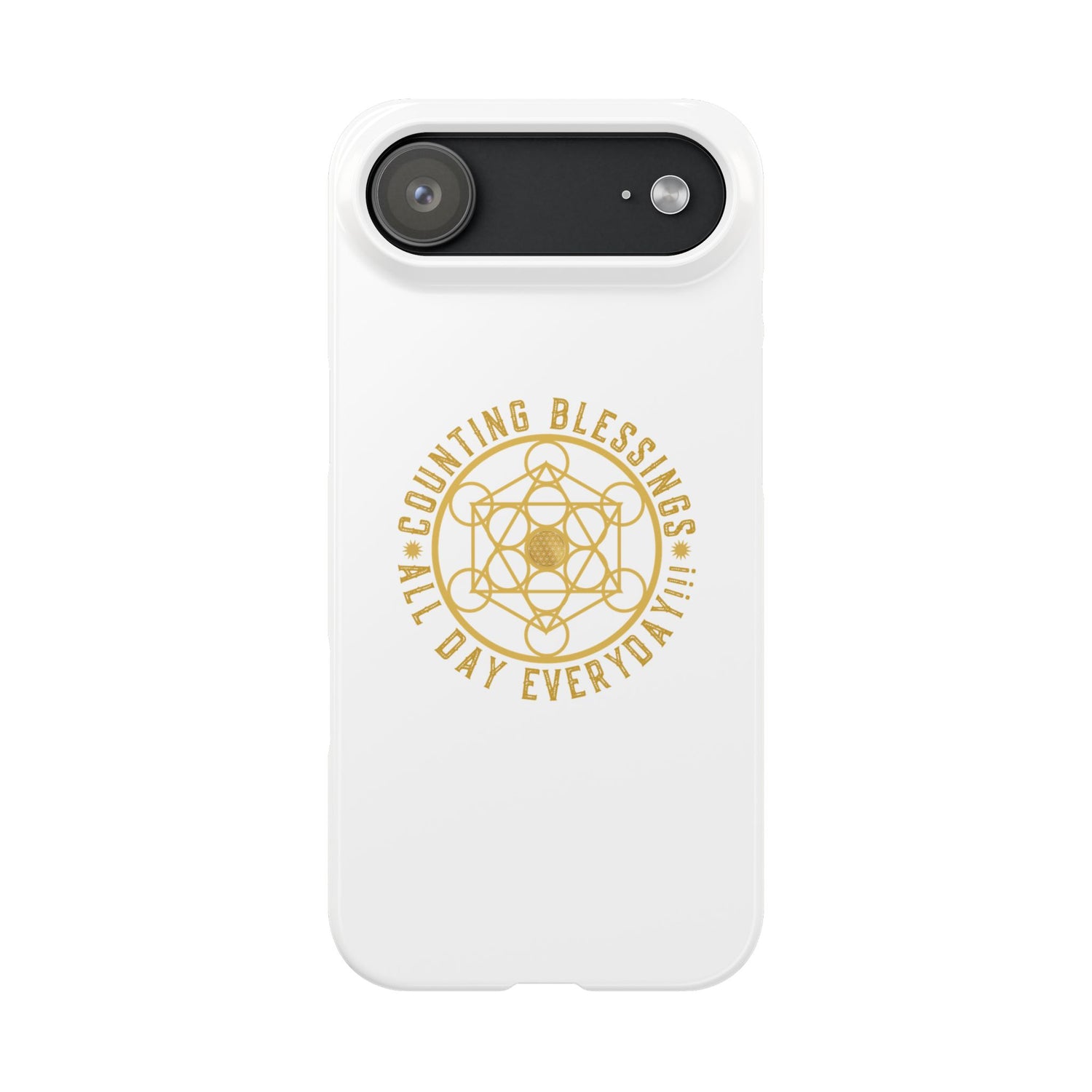 Copy of COUNTING BLESSINGS ALL DAY EVERYDAY!!! - Slim Phone Cases, Case-Mate - YELLOW