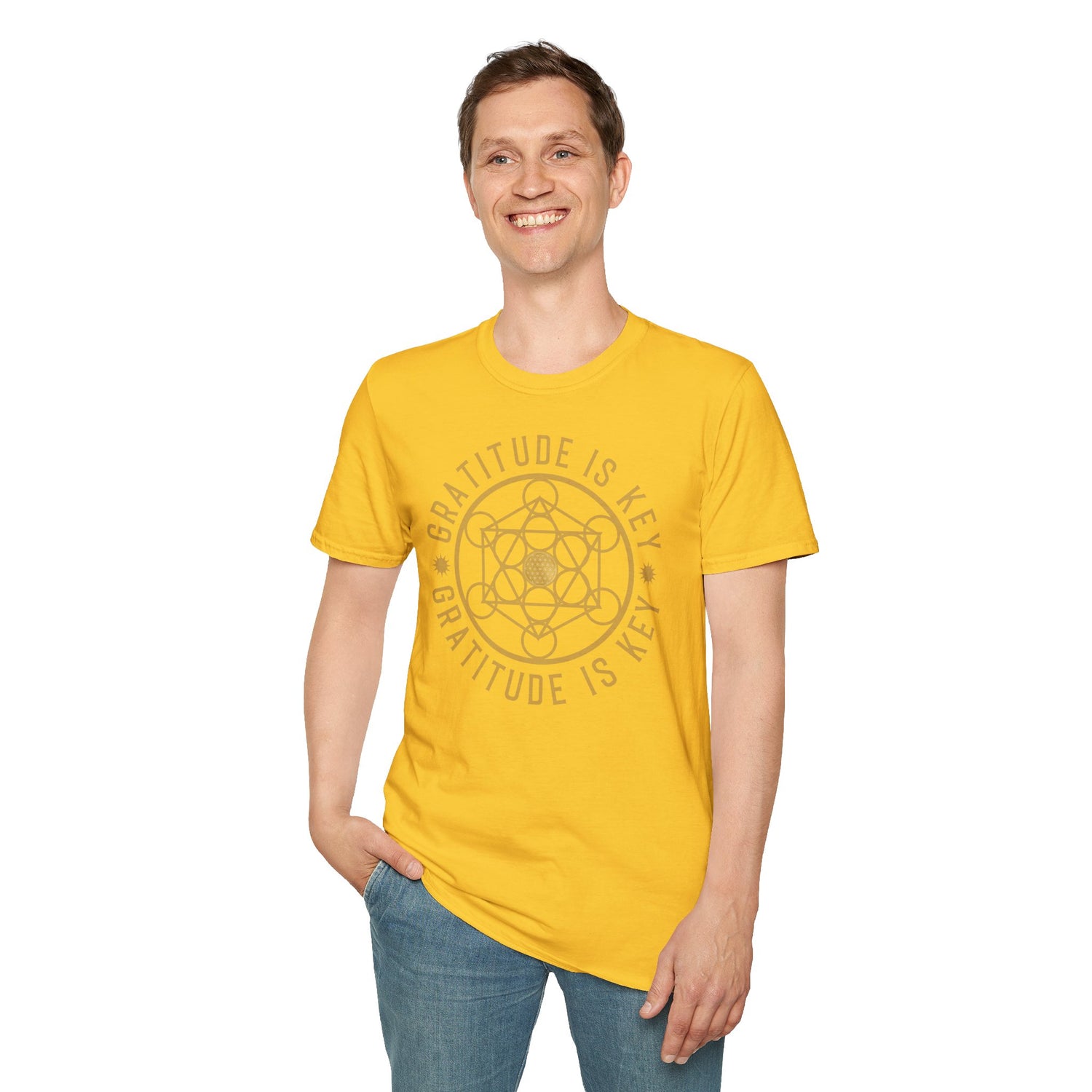 GRATITUDE IS KEY - Unisex Soft-Style T-Shirt