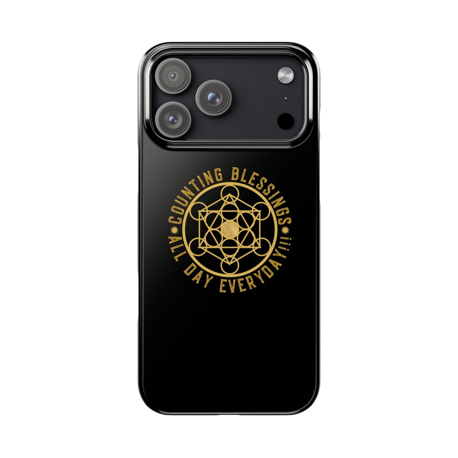 COUNTING BLESSINGS ALL DAY EVERYDAY!!! - Slim Phone Cases, Case-Mate - Black