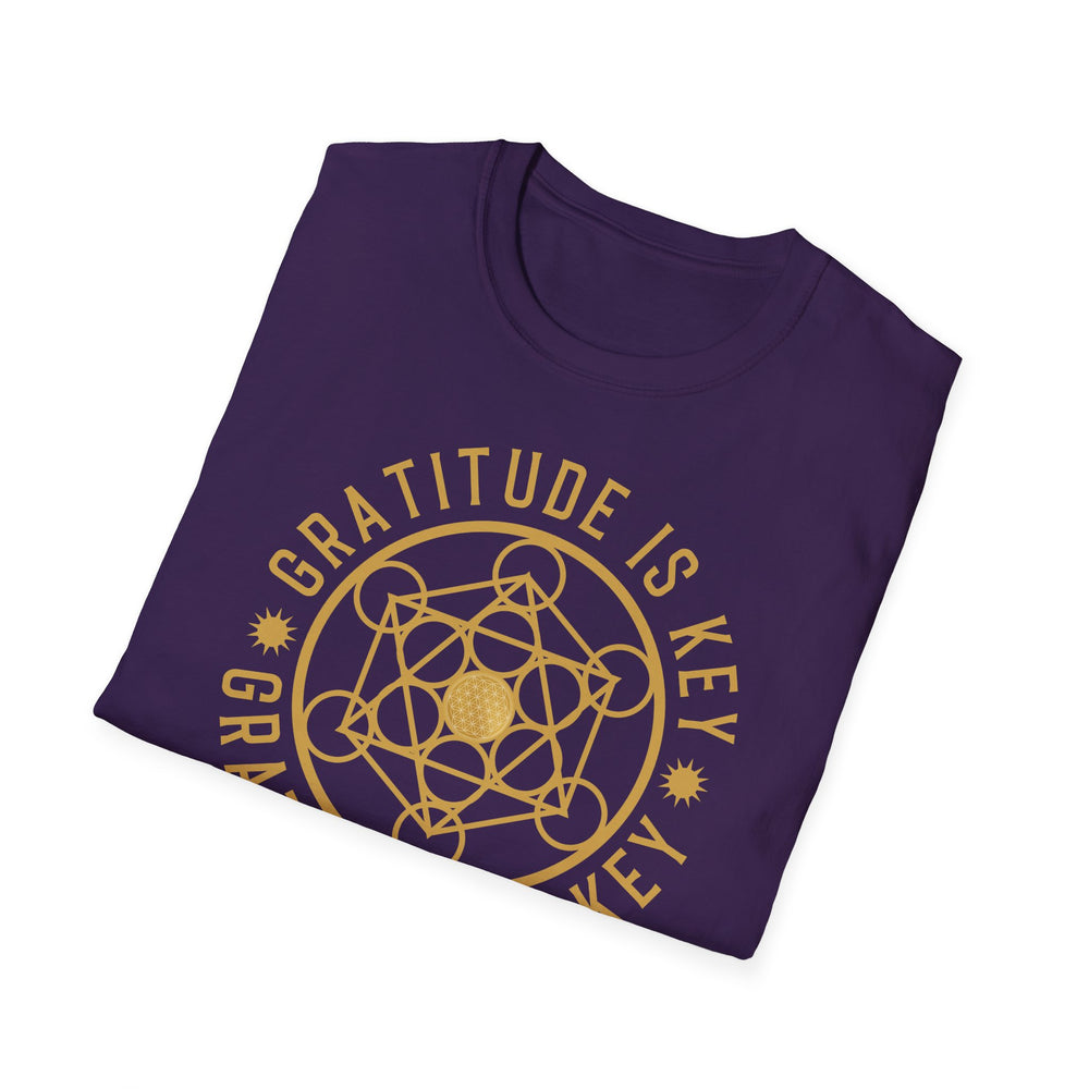 GRATITUDE IS KEY - Unisex Soft-Style T-Shirt