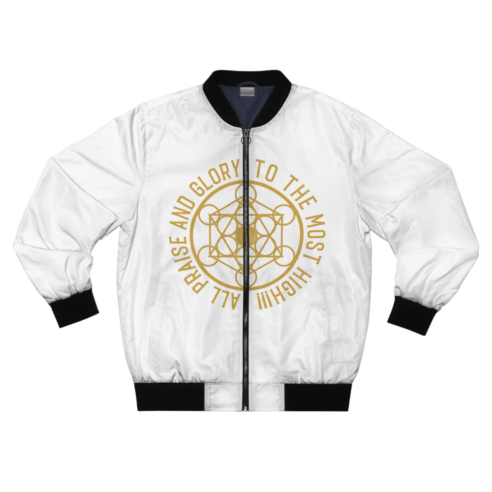 ALL PRAISE AND GLORY TO THE MOST HIGH !!!- Men's Bomber Jacket (AOP) -