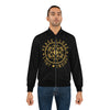 PEACE LOVE LIGHT INSIGHT!!!- Men's Bomber Jacket (AOP) - BLACK