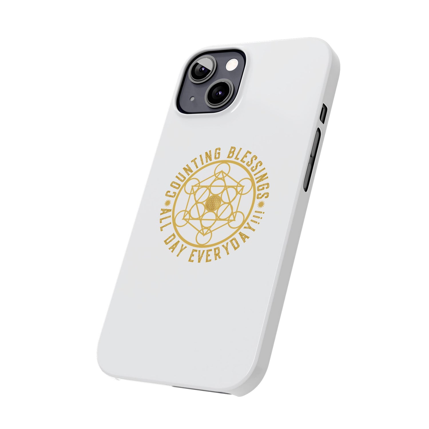 Copy of COUNTING BLESSINGS ALL DAY EVERYDAY!!! - Slim Phone Cases, Case-Mate - YELLOW