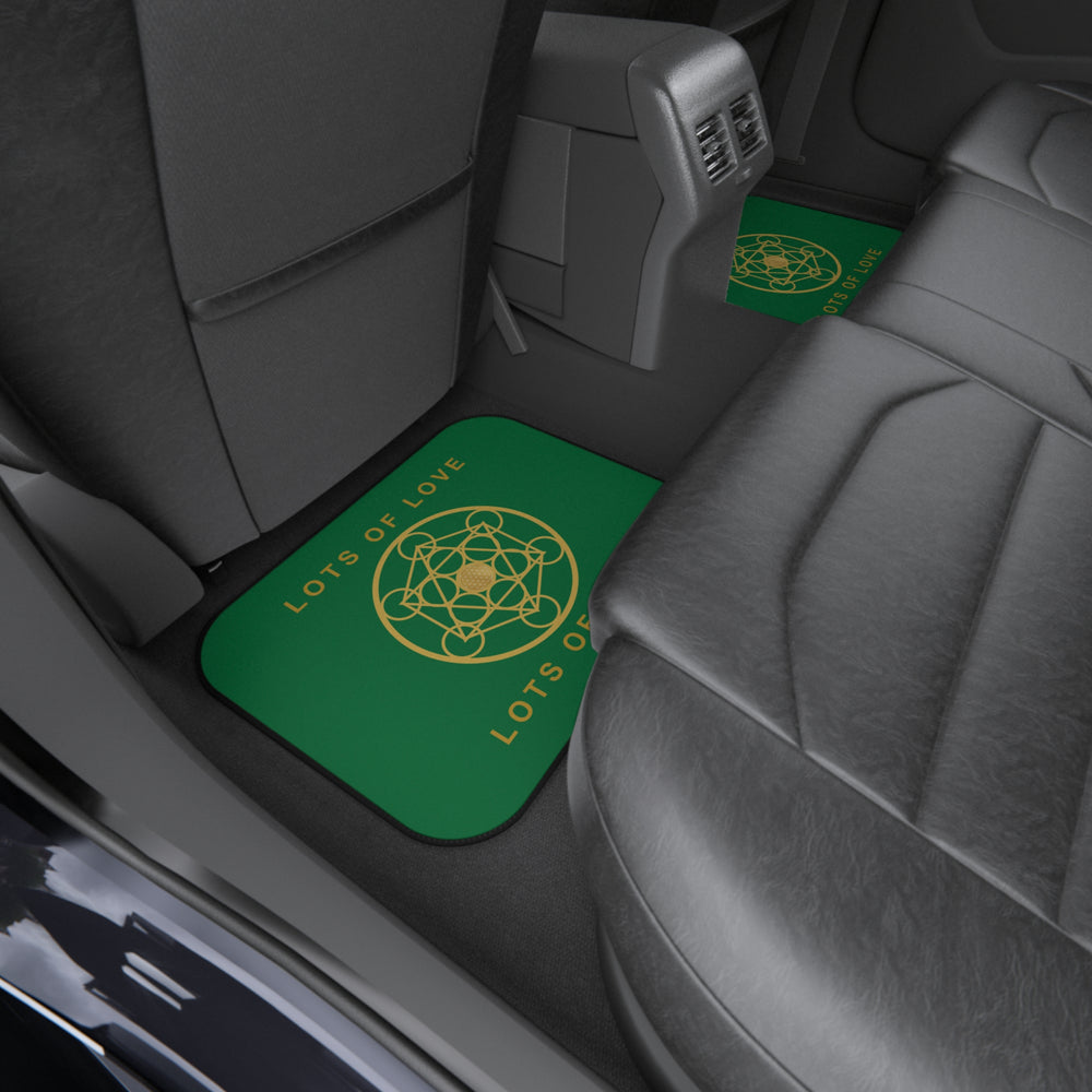 LOTS OF LOVE - Car Mats (Set of 4) - Green