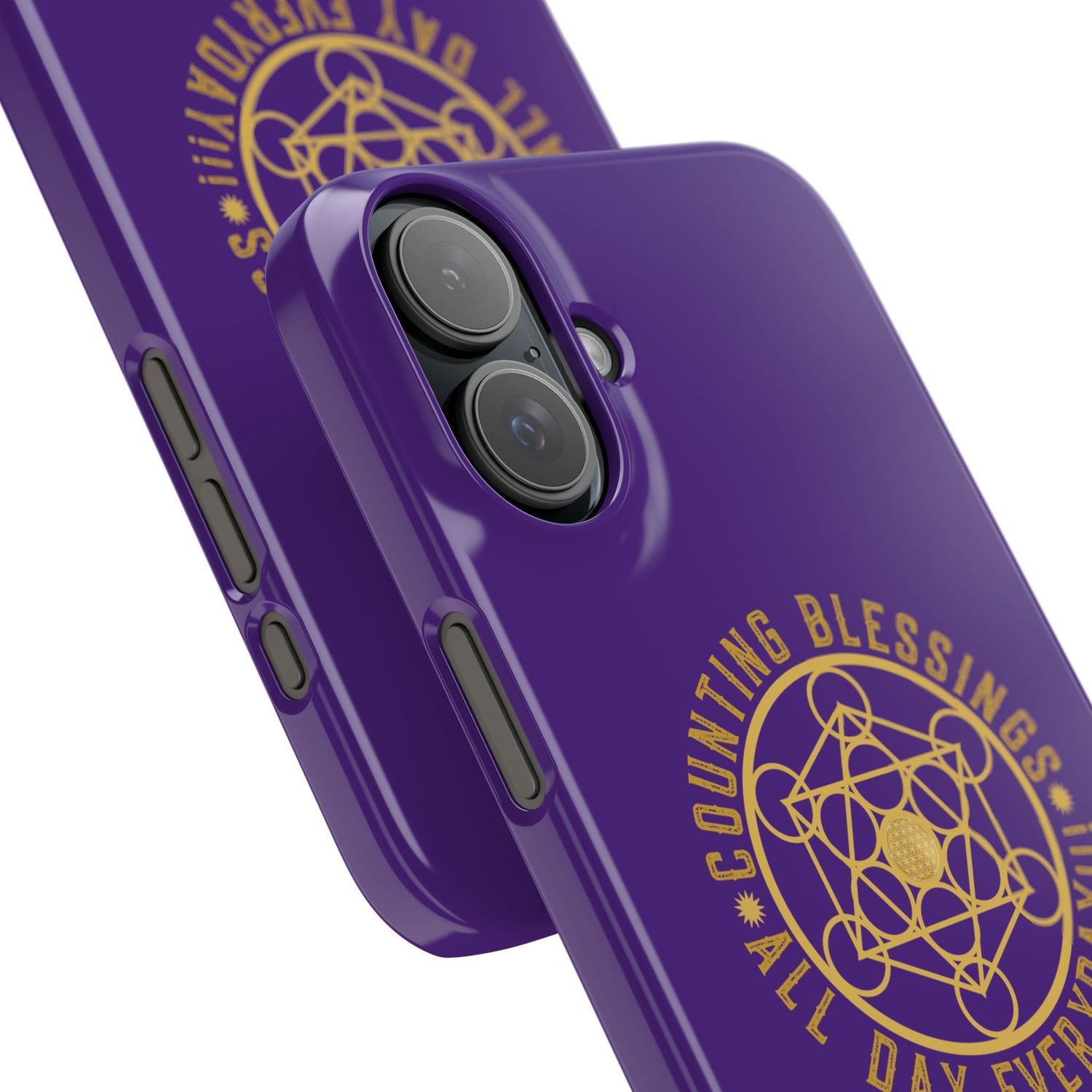 COUNTING BLESSINGS ALL DAY EVERYDAY!!! - Slim Phone Cases, Case-Mate - PURPLE