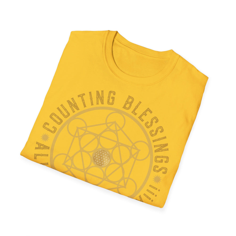 COUNTING BLESSINGS ALL DAY EVERY DAY - Unisex Soft-Style T-Shirt