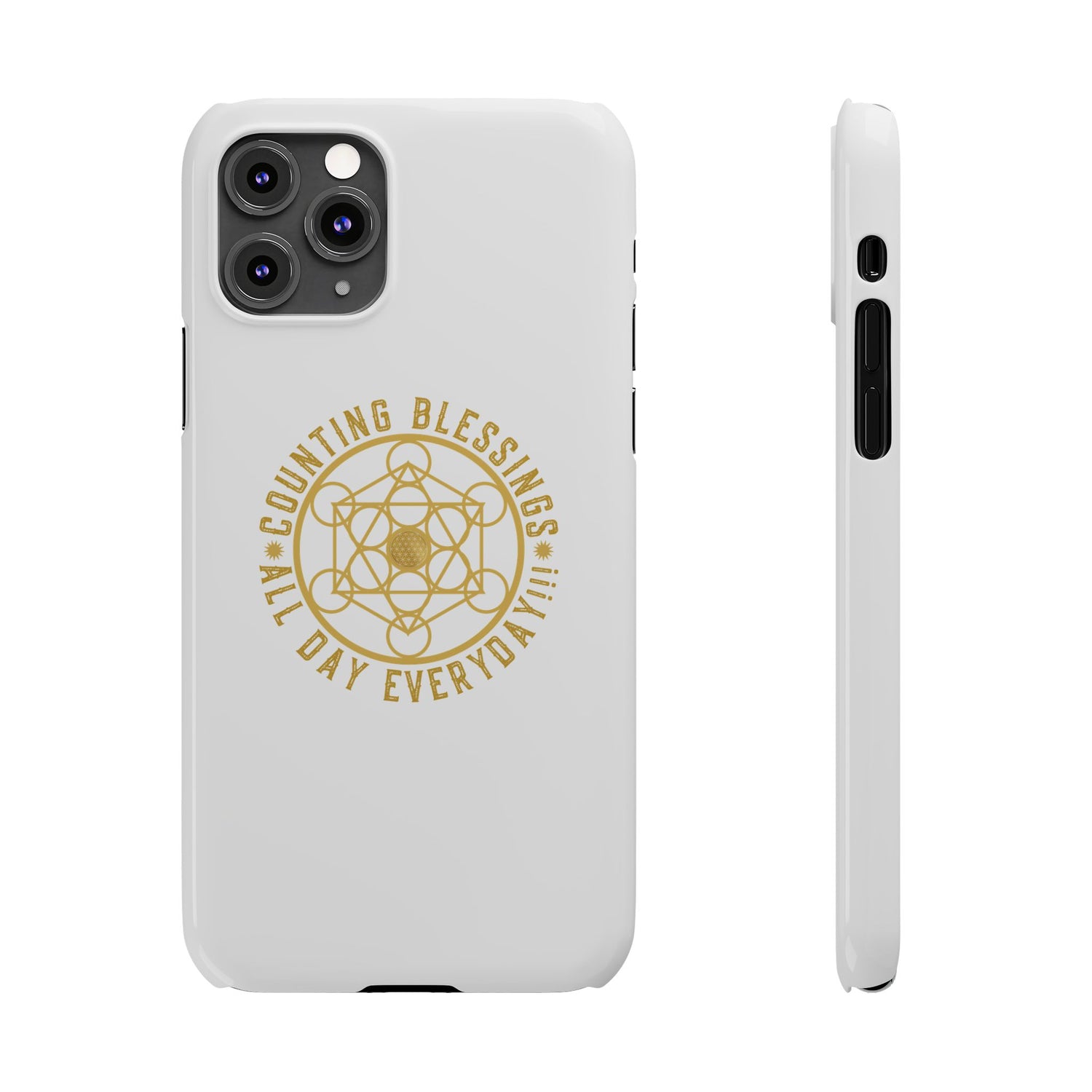 Copy of COUNTING BLESSINGS ALL DAY EVERYDAY!!! - Slim Phone Cases, Case-Mate - YELLOW