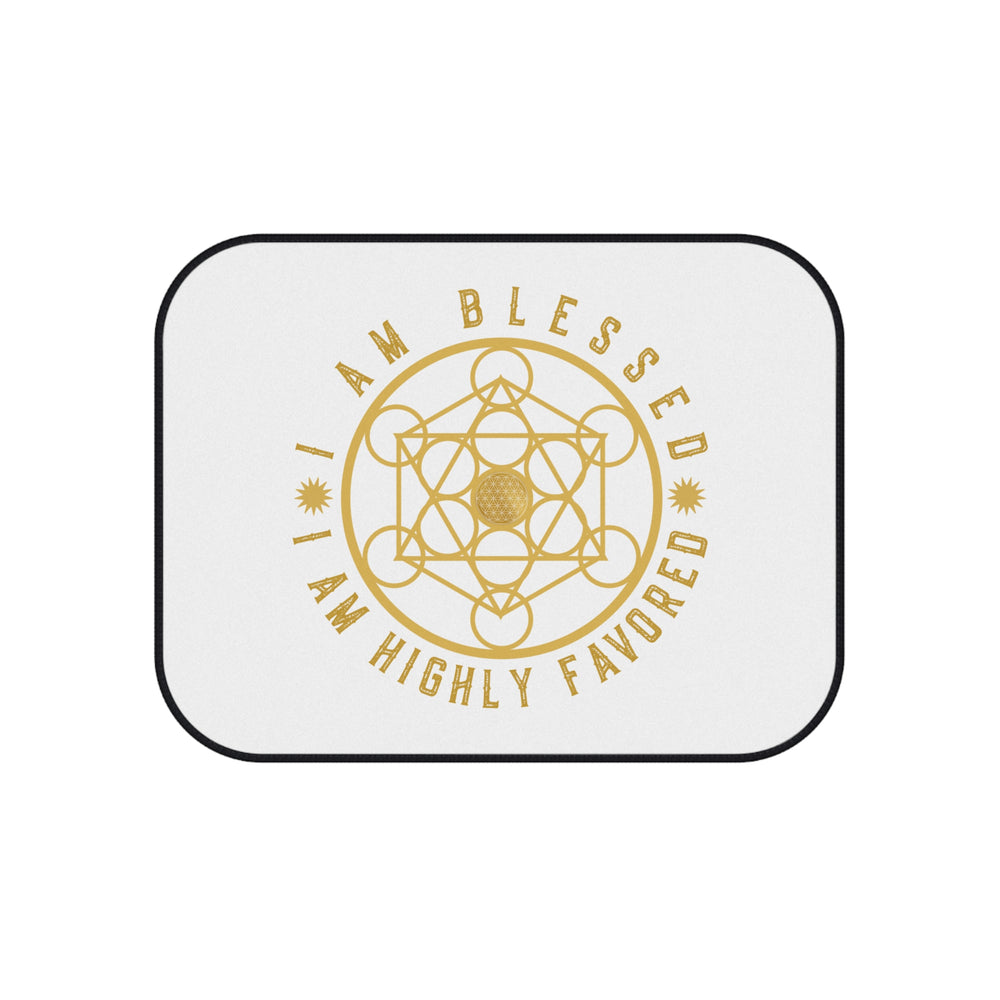I AM BLESSED I AM HIGHLY FAVORED - Car Mats (Set of 4)