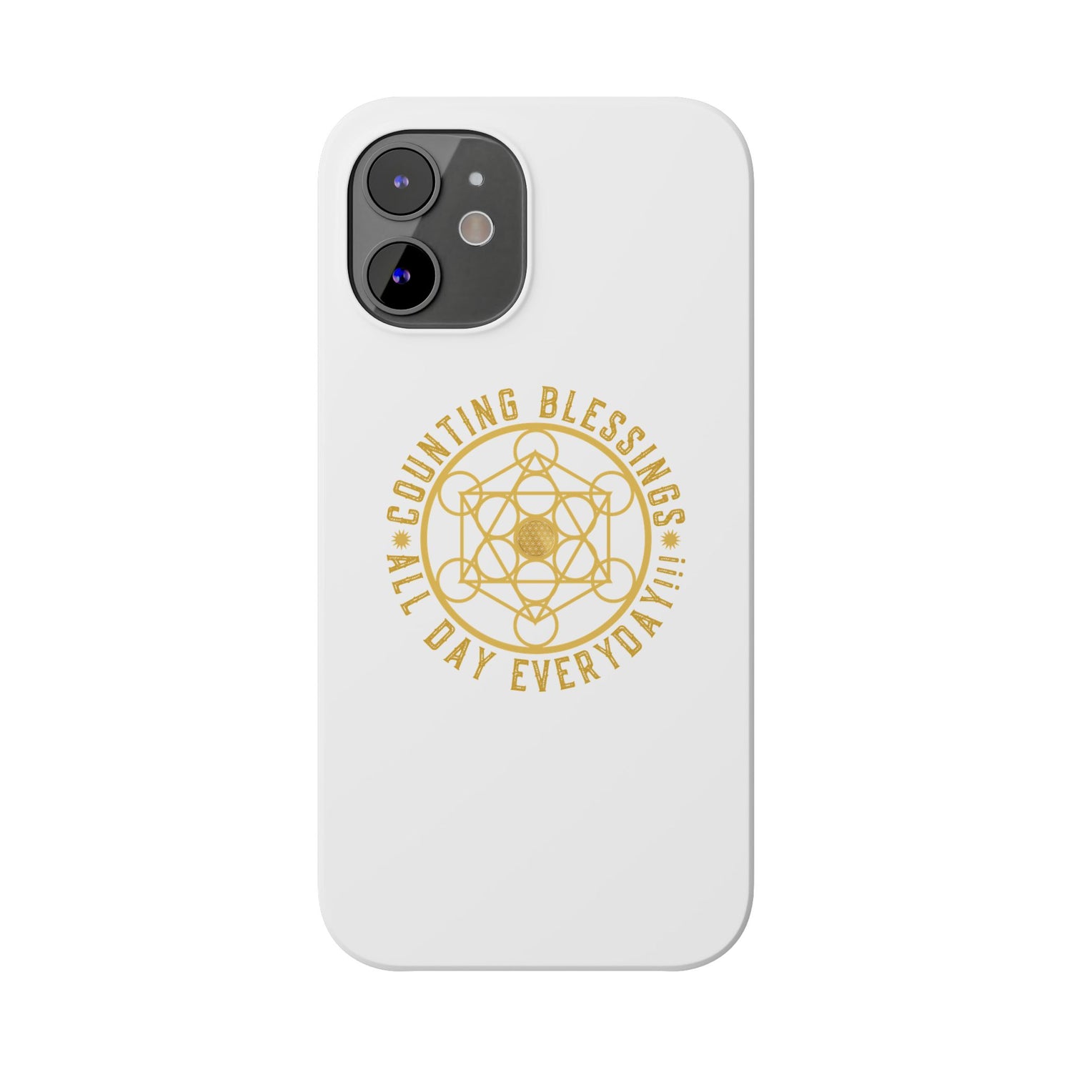 Copy of COUNTING BLESSINGS ALL DAY EVERYDAY!!! - Slim Phone Cases, Case-Mate - YELLOW