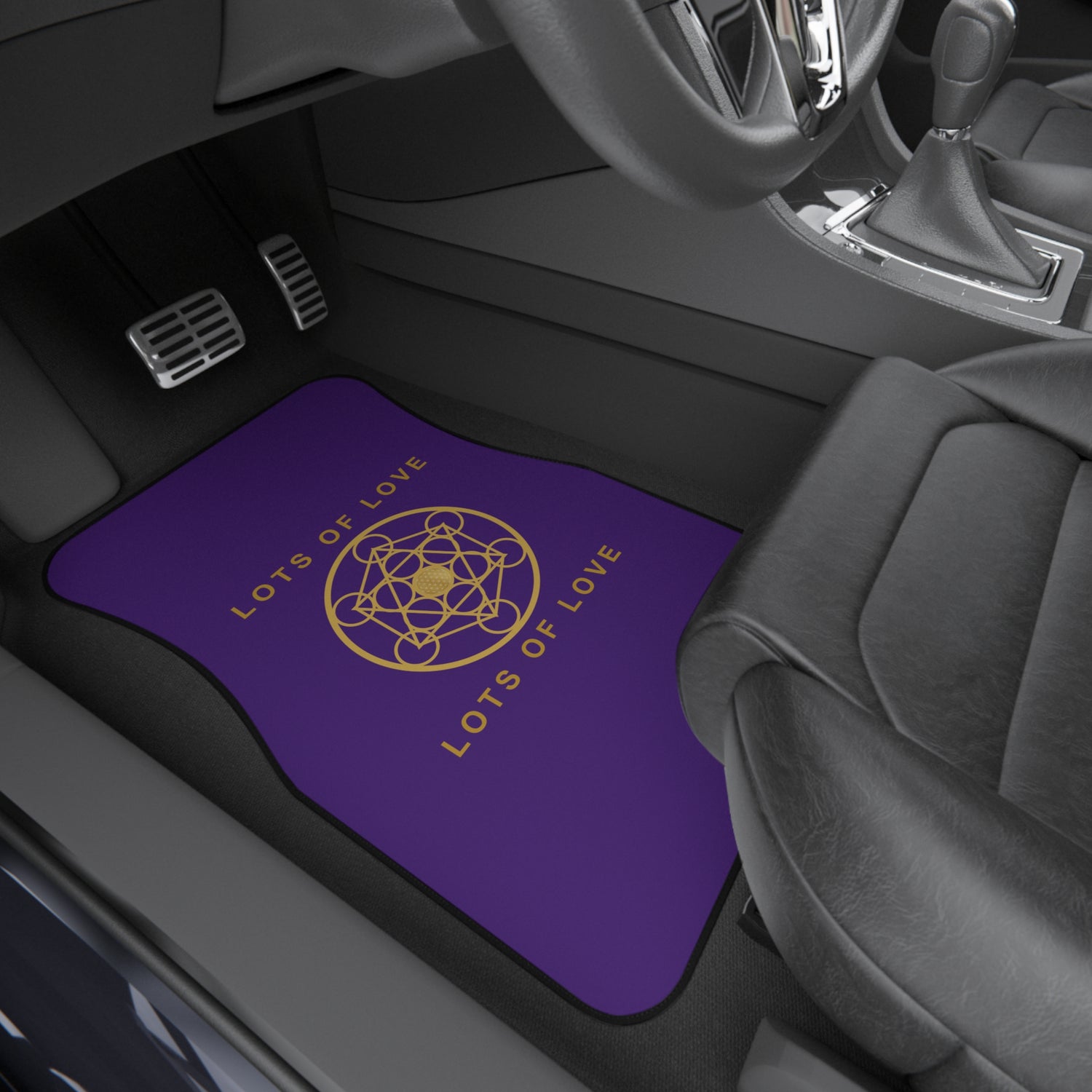 LOTS OF LOVE - Car Mats (Set of 4) - Purple