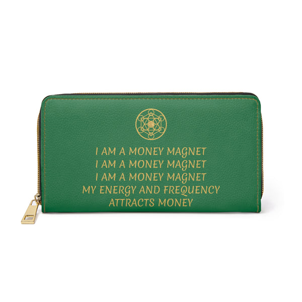 MONEY MAGNET - Zipper Wallet - Green