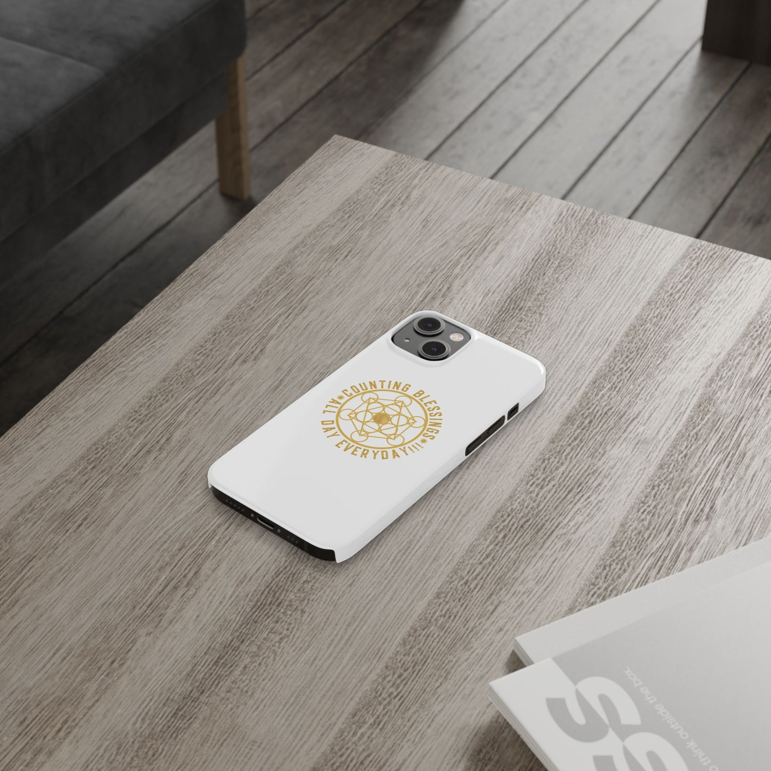 Copy of COUNTING BLESSINGS ALL DAY EVERYDAY!!! - Slim Phone Cases, Case-Mate - YELLOW