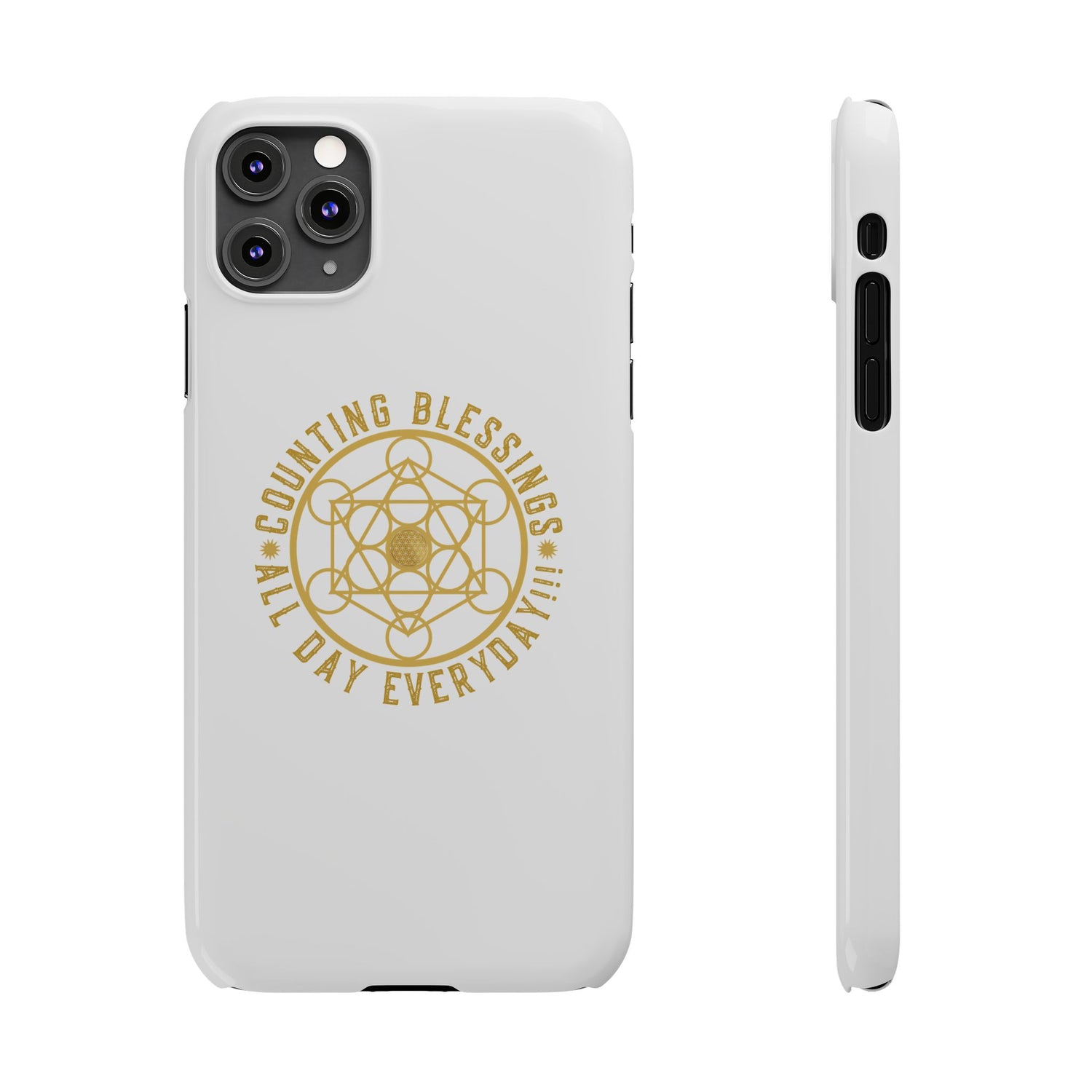Copy of COUNTING BLESSINGS ALL DAY EVERYDAY!!! - Slim Phone Cases, Case-Mate - YELLOW