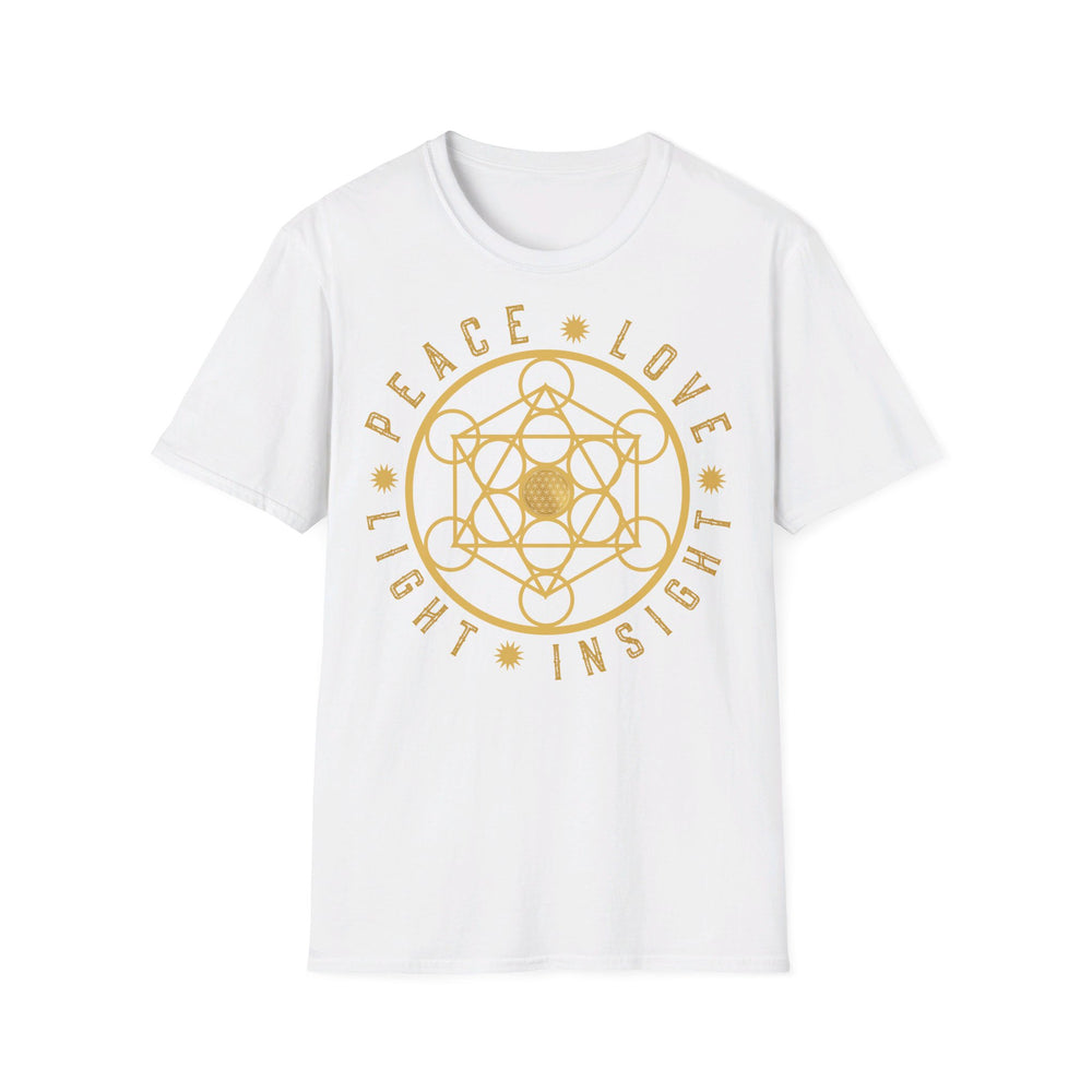 PEACE LOVE LIGHT INSIGHT - Unisex Soft-Style T-Shirt