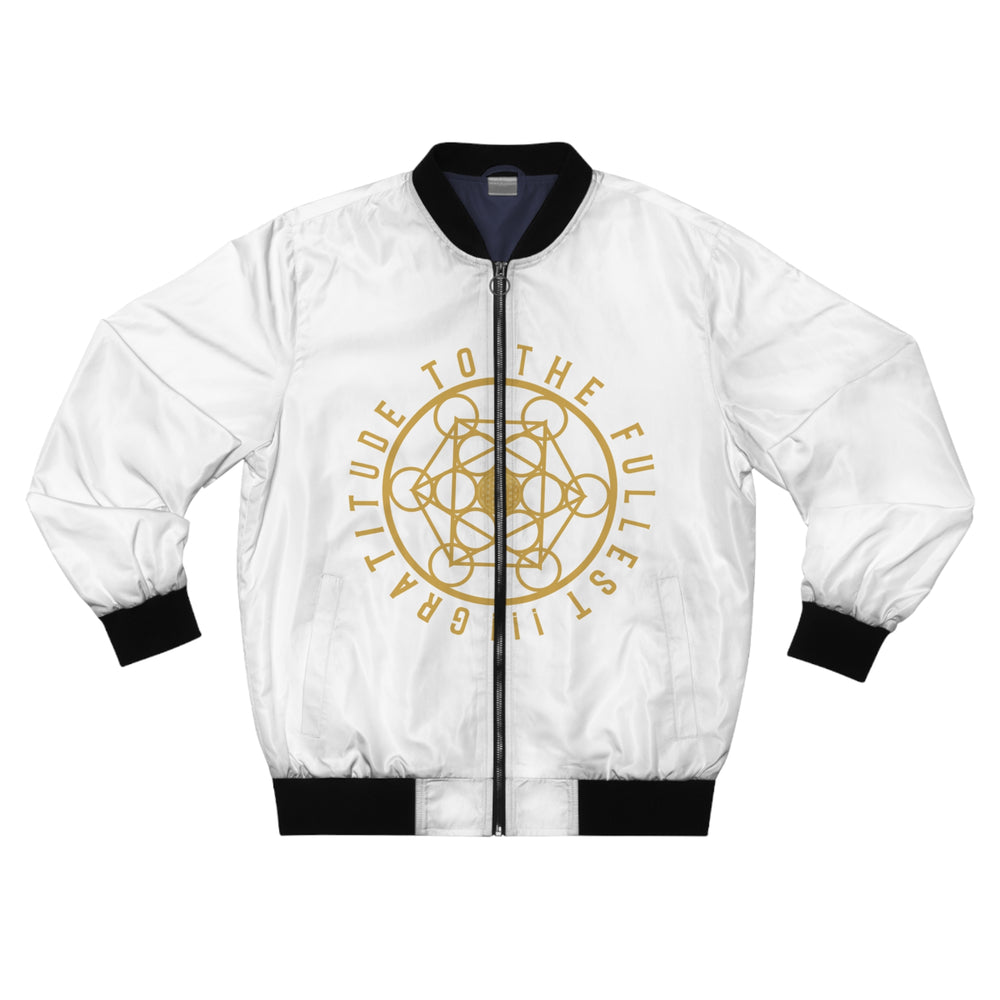 GRATITUDE TO THE FULLEST!!!- Men's Bomber Jacket (AOP)