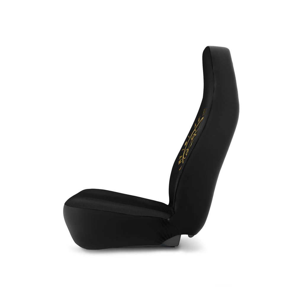 I AM BLESSED I AM HIGHLY FAVORED - Car Seat Covers - Black