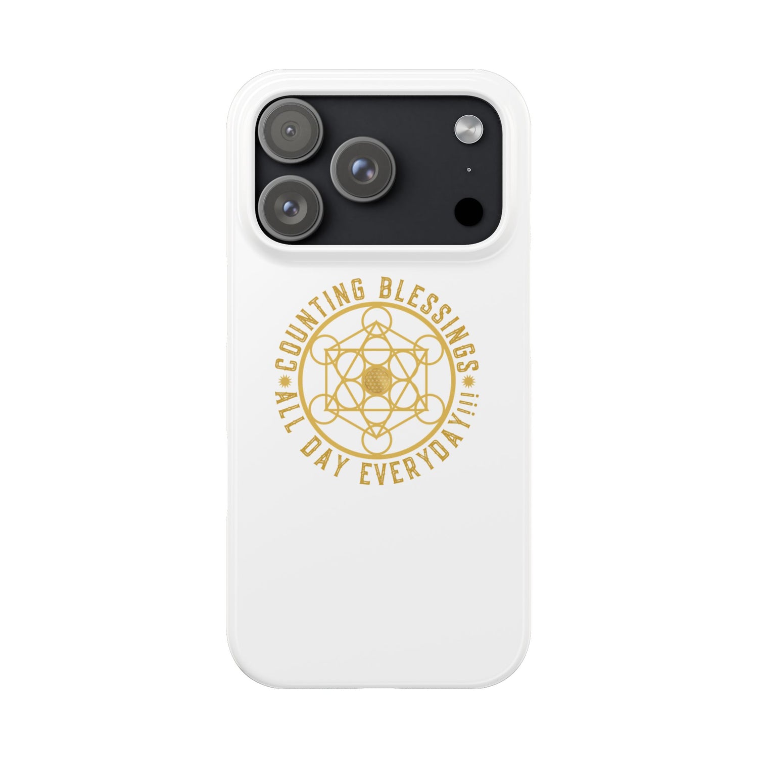 Copy of COUNTING BLESSINGS ALL DAY EVERYDAY!!! - Slim Phone Cases, Case-Mate - YELLOW
