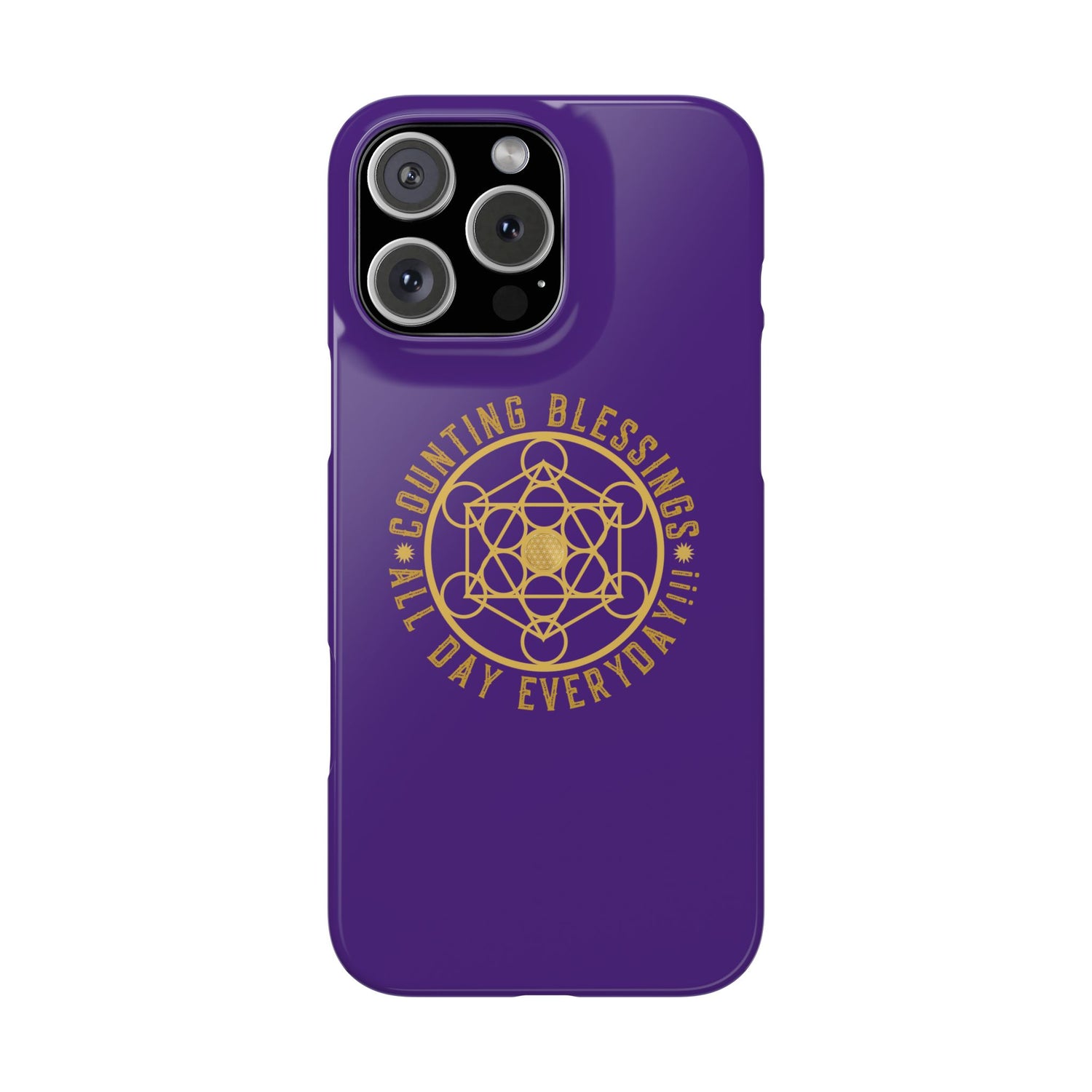 COUNTING BLESSINGS ALL DAY EVERYDAY!!! - Slim Phone Cases, Case-Mate - PURPLE