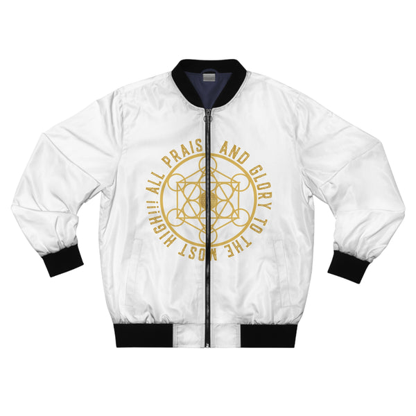 ALL PRAISE AND GLORY TO THE MOST HIGH !!!- Men's Bomber Jacket (AOP)