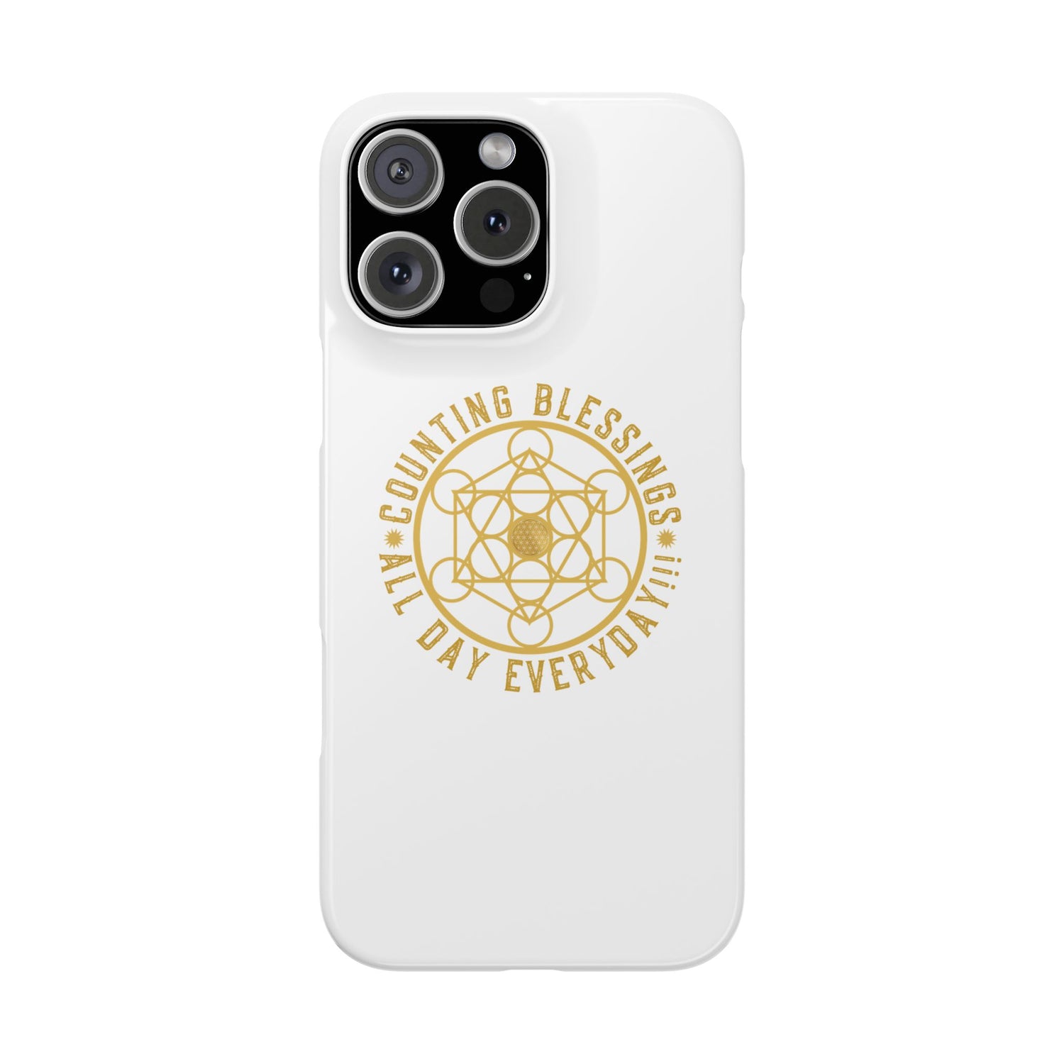 Copy of COUNTING BLESSINGS ALL DAY EVERYDAY!!! - Slim Phone Cases, Case-Mate - YELLOW